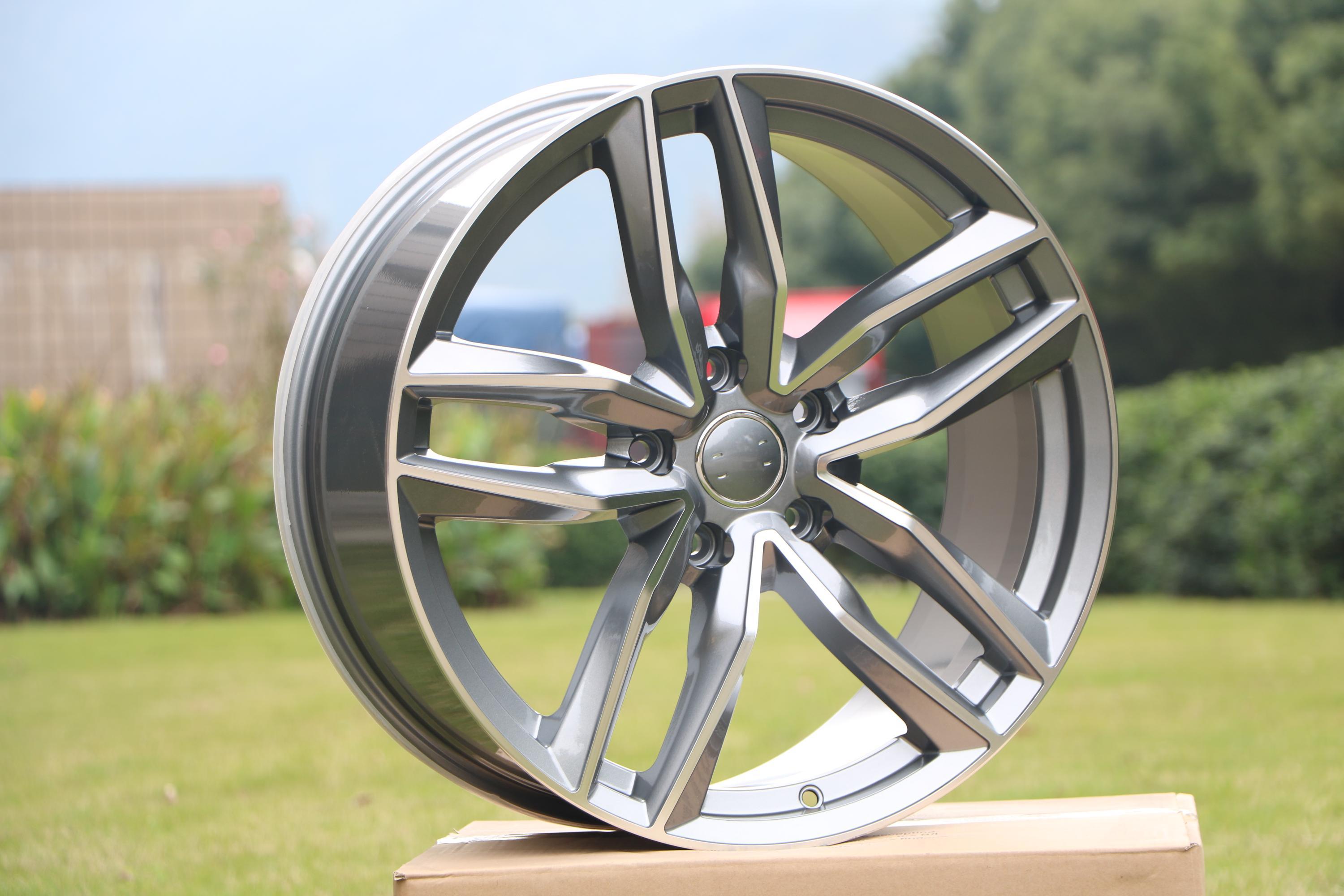 19-Inch Alloy Wheels for Audi A4 A5 A6 A7 A8 Q2 Q3 Q5 Q7 QS3 RS5 RS6 RS7 S4 S5 S6 S7 S8 SQ5 SQ7 - Premium Replacement Rims for Luxury Cars & SUVs - Perfect for Street Performance & Custom Upgrades