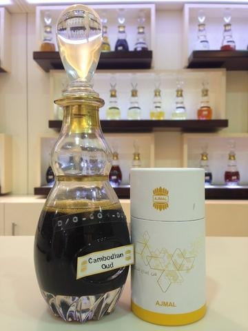 Premium Grade 25-Year-Old Cambodian Agarwood Oudh Oil - 12ML by AJMAL | Pure & Natural Fragrance for Meditation, Aromatherapy & Luxury Perfume Making
