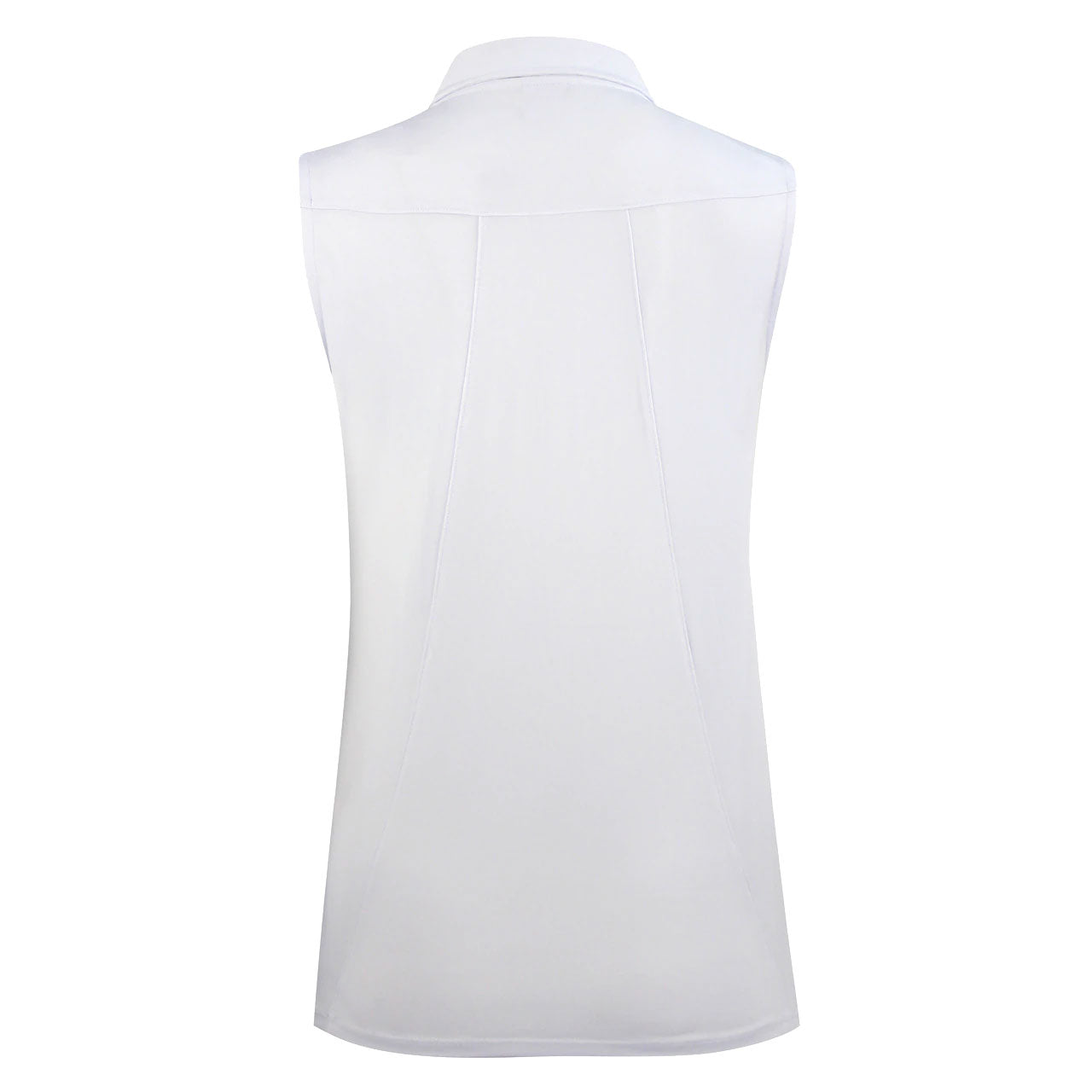 Women's Sleeveless Golf Polo Shirt - Breathable Moisture-Wicking Athletic Top for Golf, Tennis & Outdoor Sports - Caterina White Daily Sports Wear