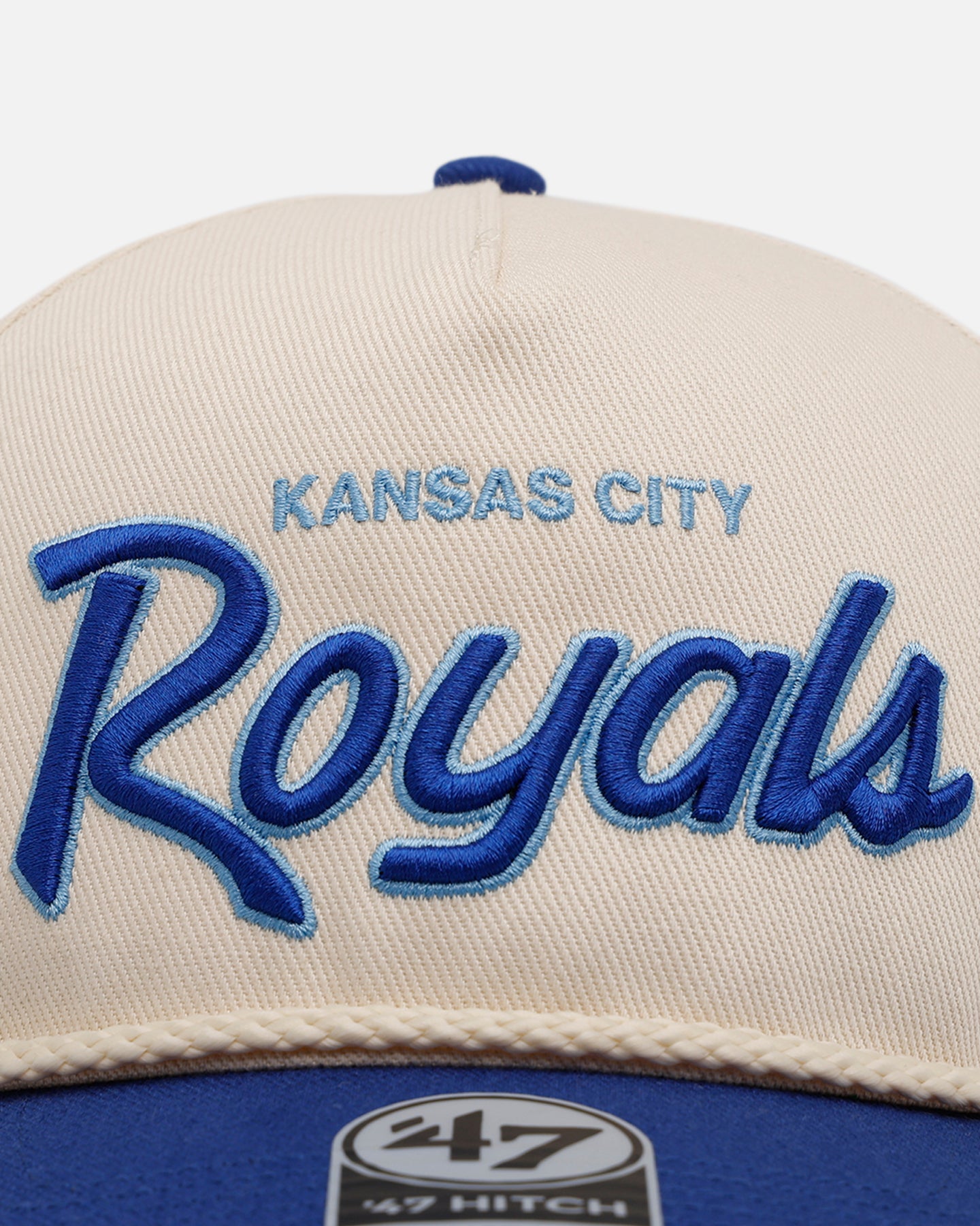 47 Brand Kansas City Royals MLB Opening Day Script Hitch Snapback Hat - Adjustable Baseball Cap for Men & Women - Perfect for Games, Sports & Casual Wear