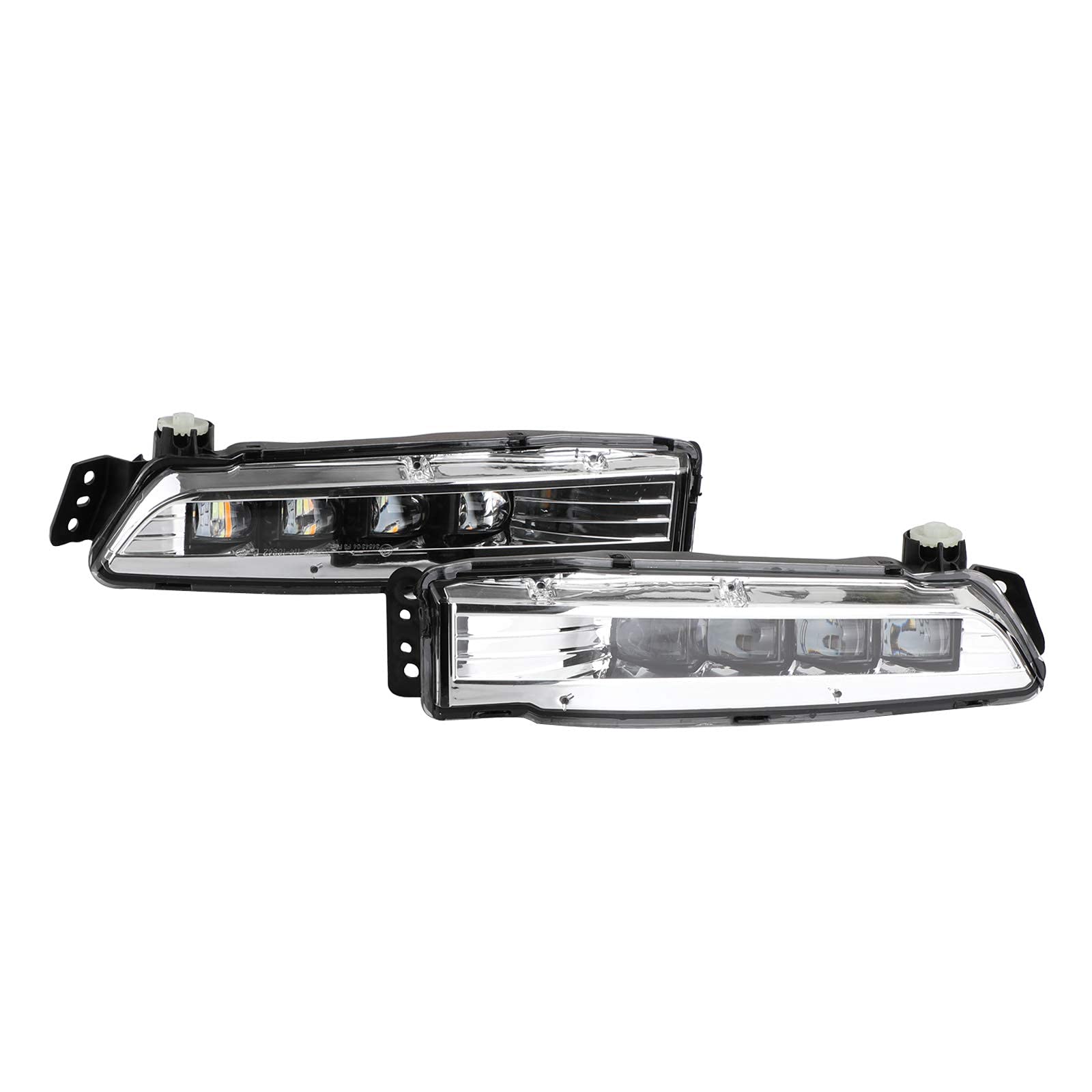 Areyourshop LED Bumper Fog Lights Lamps Bezel Kit for 2018-2019 Honda Accord Sedan - High Visibility Driving Lights for Night & Foggy Conditions
