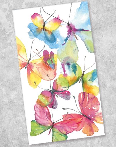 Butterfly Design Guest Towel Napkins - 36 Count, Premium Quality for Parties, Weddings & Home Decor