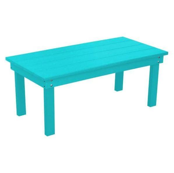 A & L Furniture Poly Hampton Coffee Table - Modern Living Room Centerpiece for Home Decor & Entertainment