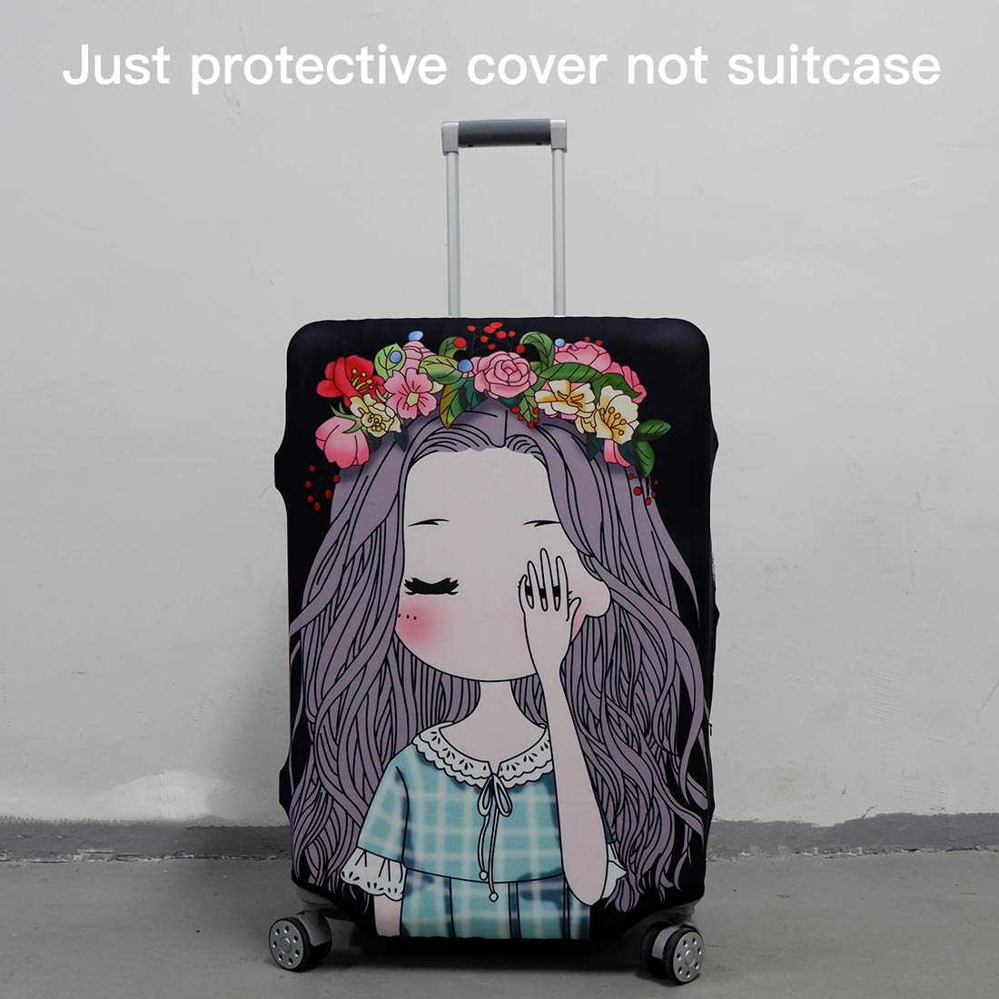 TAPE FIVE Washable Travel Luggage Cover - Thickened Spandex Protective Suitcase Cover for 18/24/28/32 Inch Bags (M Size 22