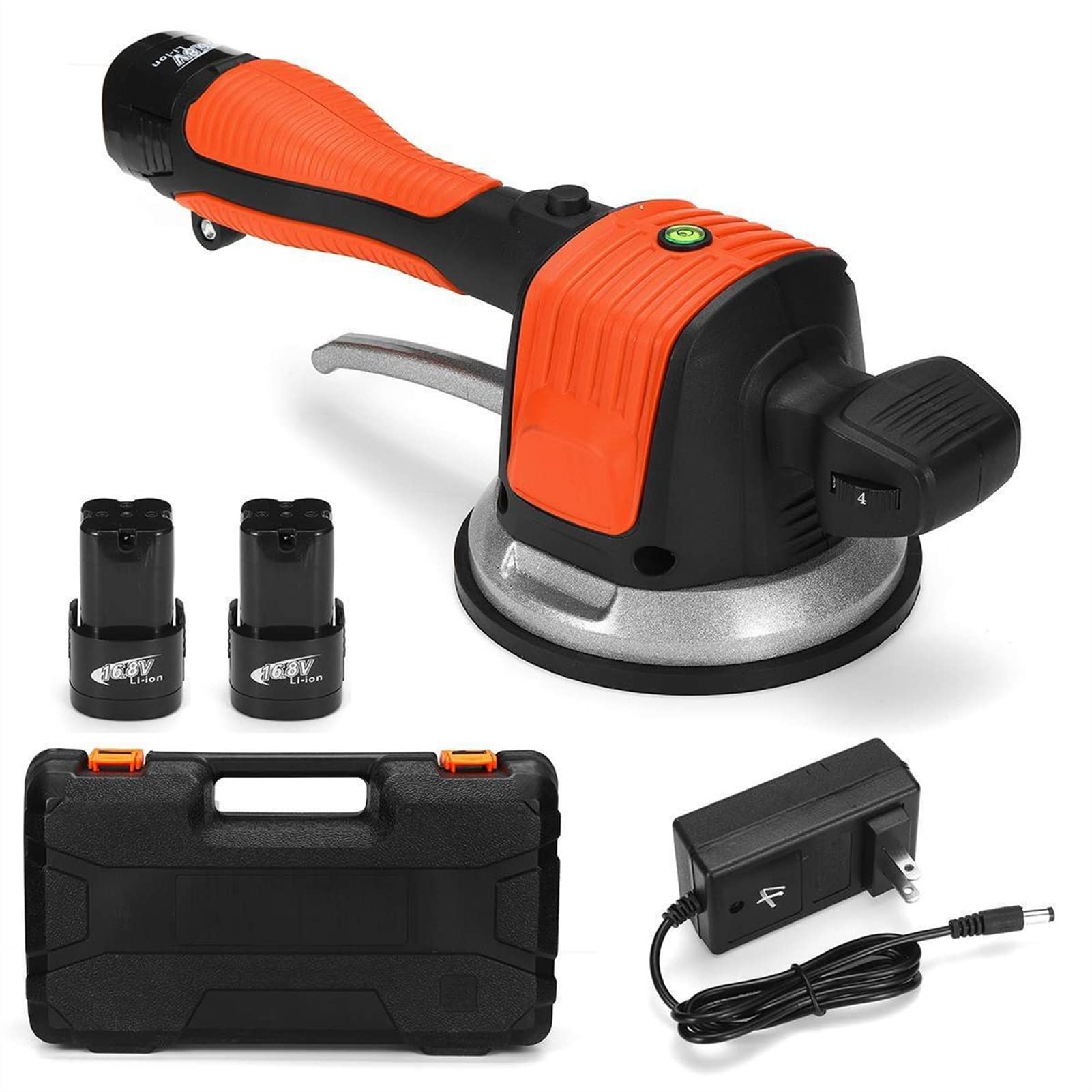 Electric Tile Leveling System with 2 Batteries - 6-Speed Adjustable Tile Vibrator for 60-120cm Tiles, Automatic Floor Leveling Tool for Professional Tile Installation & Home Renovation Projects (Perfect for Bathroom, Kitchen & Outdoor Flooring)