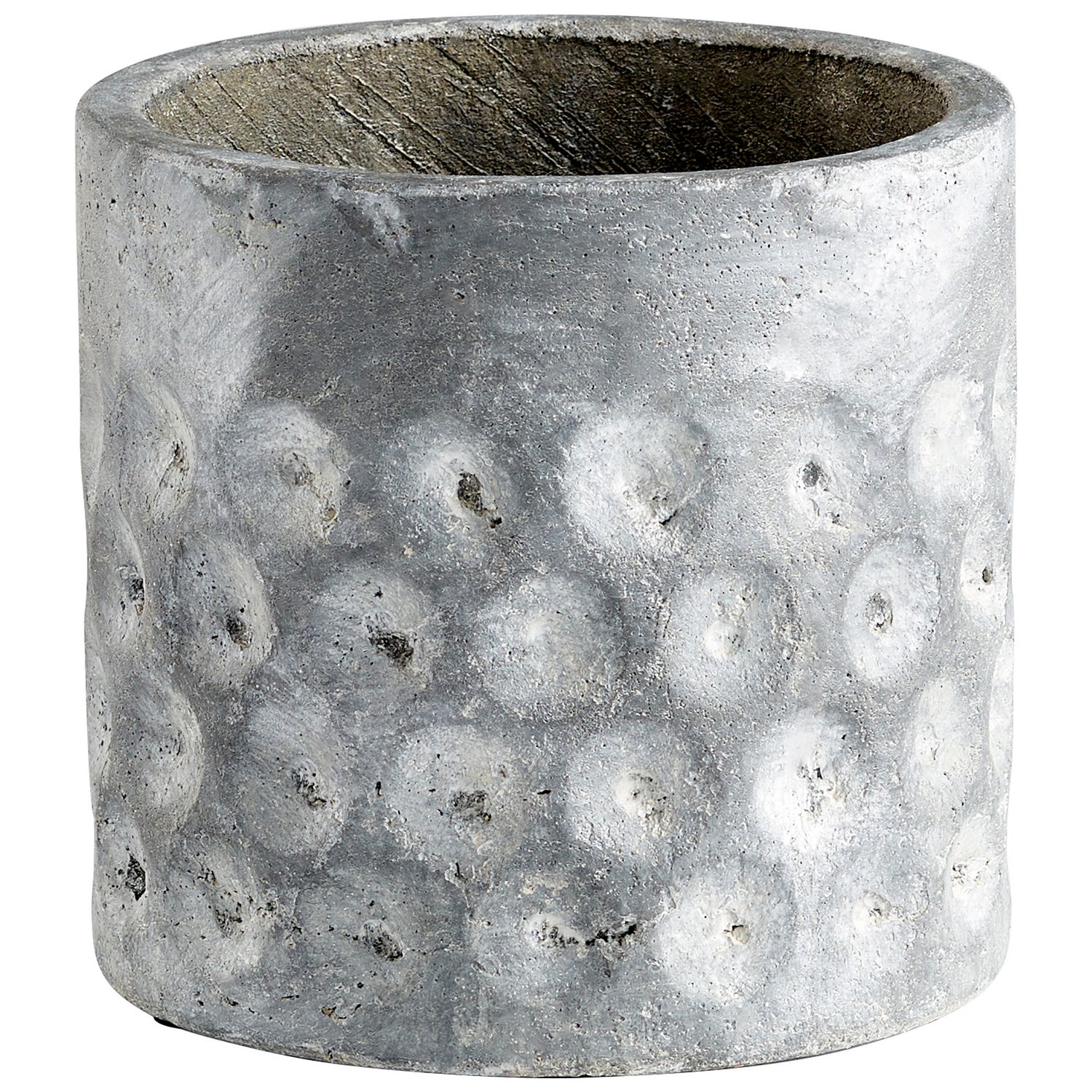 Cyan Design 11052 Potomac Planter - Small Pewter Gray Indoor/Outdoor Flower Pot for Home Decor, Patio & Garden Planting