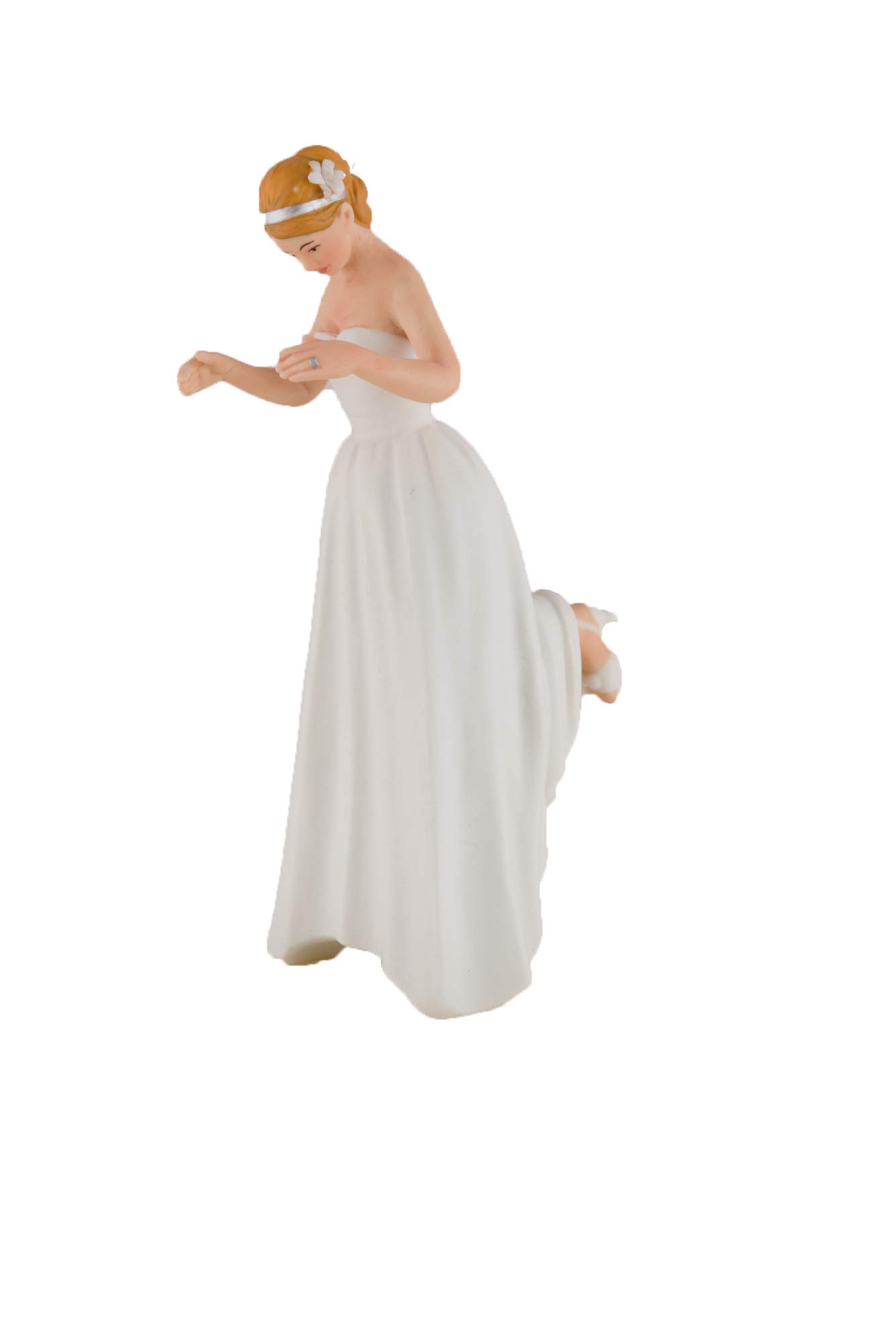 Weddingstar True Romance Light Tone Bride Cake Topper - Elegant White Wedding Cake Decoration for Bridal Showers, Receptions & Anniversary Celebrations