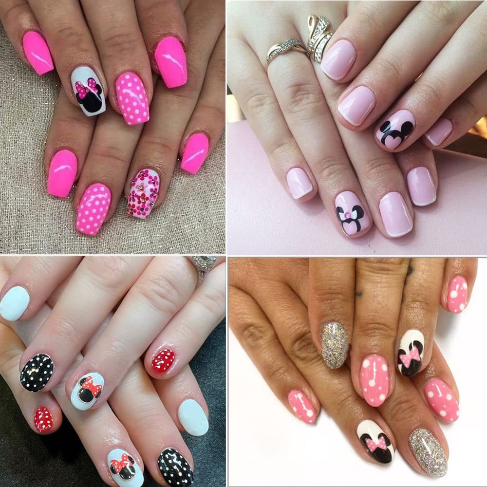 Valentine's Day Cartoon Heart Nail Art Stickers - Cute DIY Nail Decals for Women & Girls - Manicure Decoration Accessories - Perfect for Valentine's Gifts, Parties, and Nail Art Enthusiasts