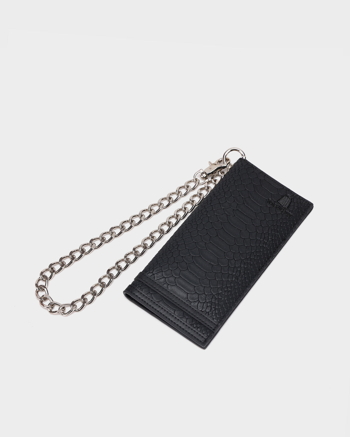Apollo 1 Chain Wallet for Men - Slim RFID Blocking Bifold Leather Wallet with Money Clip - Perfect for Travel, Business & Everyday Use (Black)