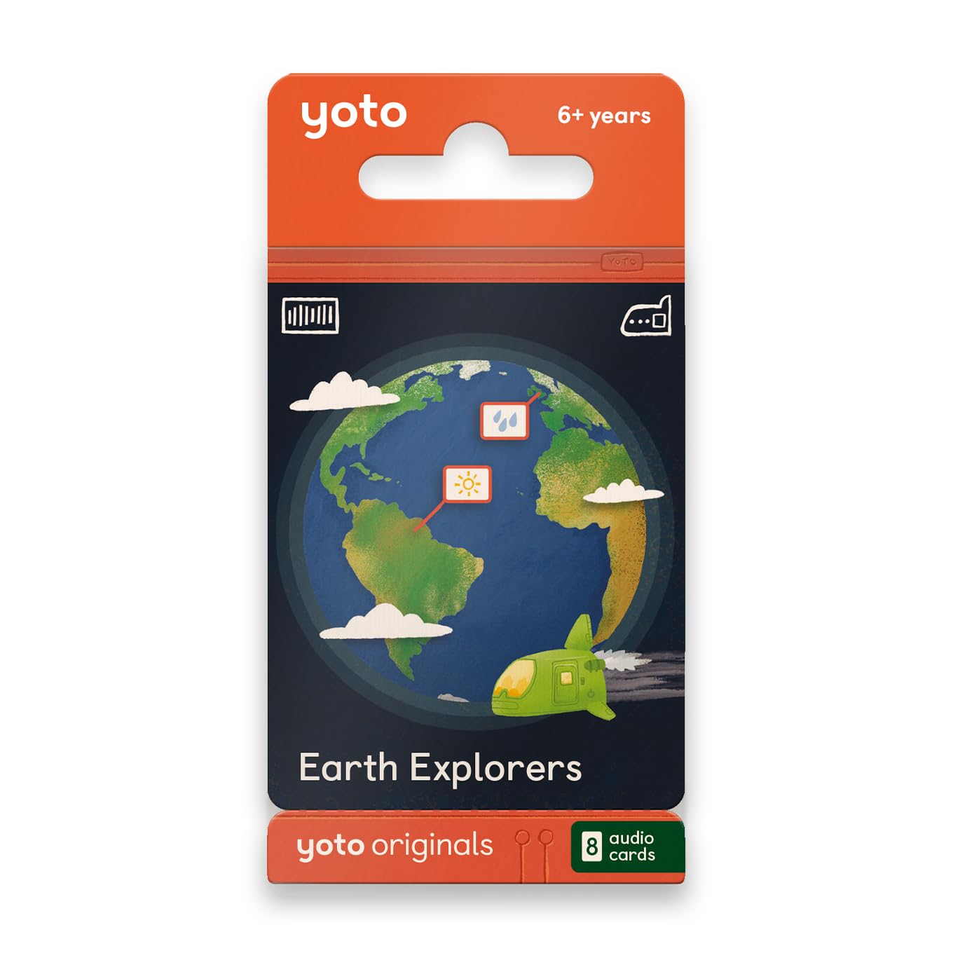 Yoto Earth Explorers – 8 Educational Audio Cards for Kids with Player & Mini Device | Screen-Free Learning with Fun Stories & Interactive Quizzes | Ages 6+ | Perfect for Bedtime, Road Trips & Homeschooling