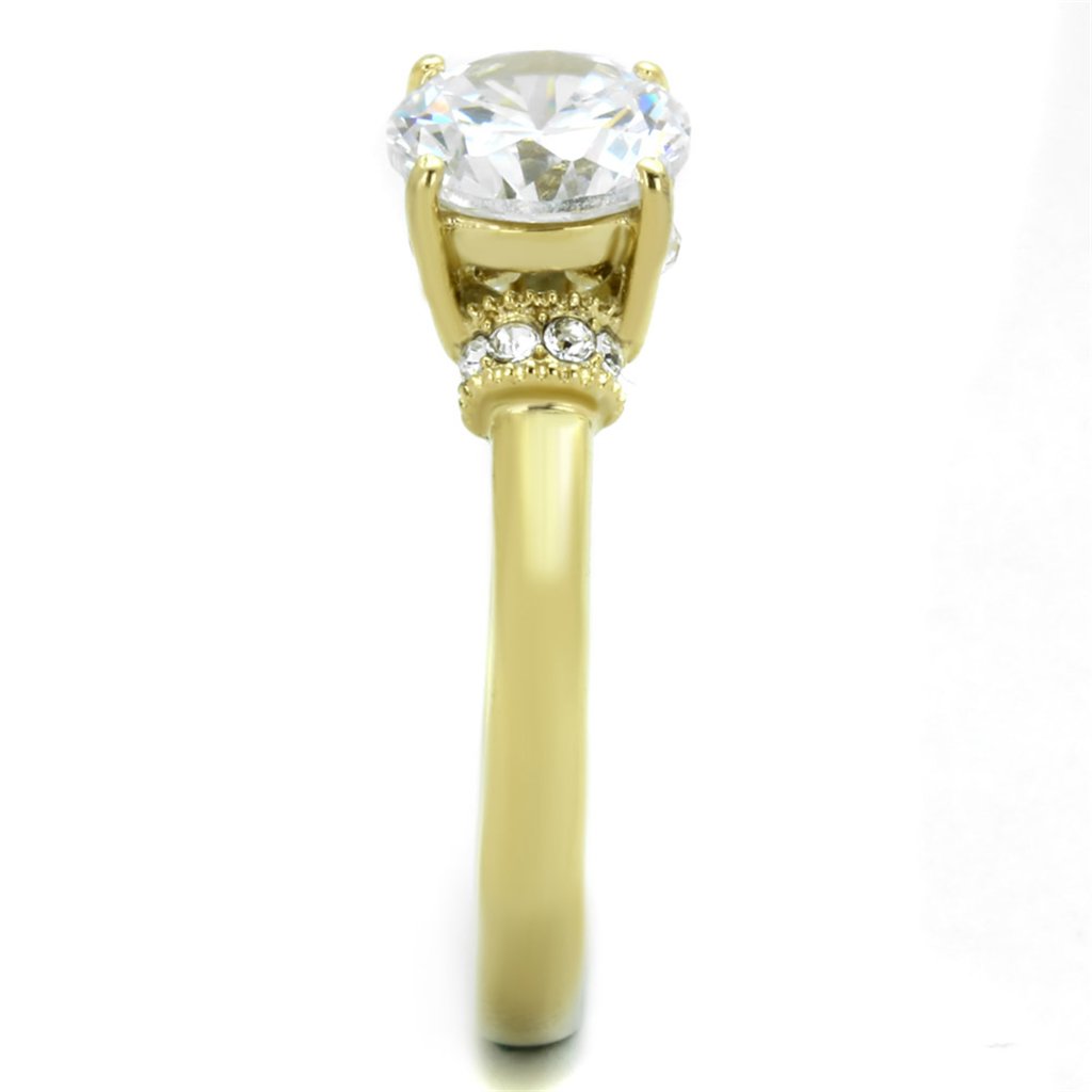 1.33ct Zirconia 14K Gold Plated Engagement Ring for Women - Size 5-10 | Wedding Proposal Jewelry