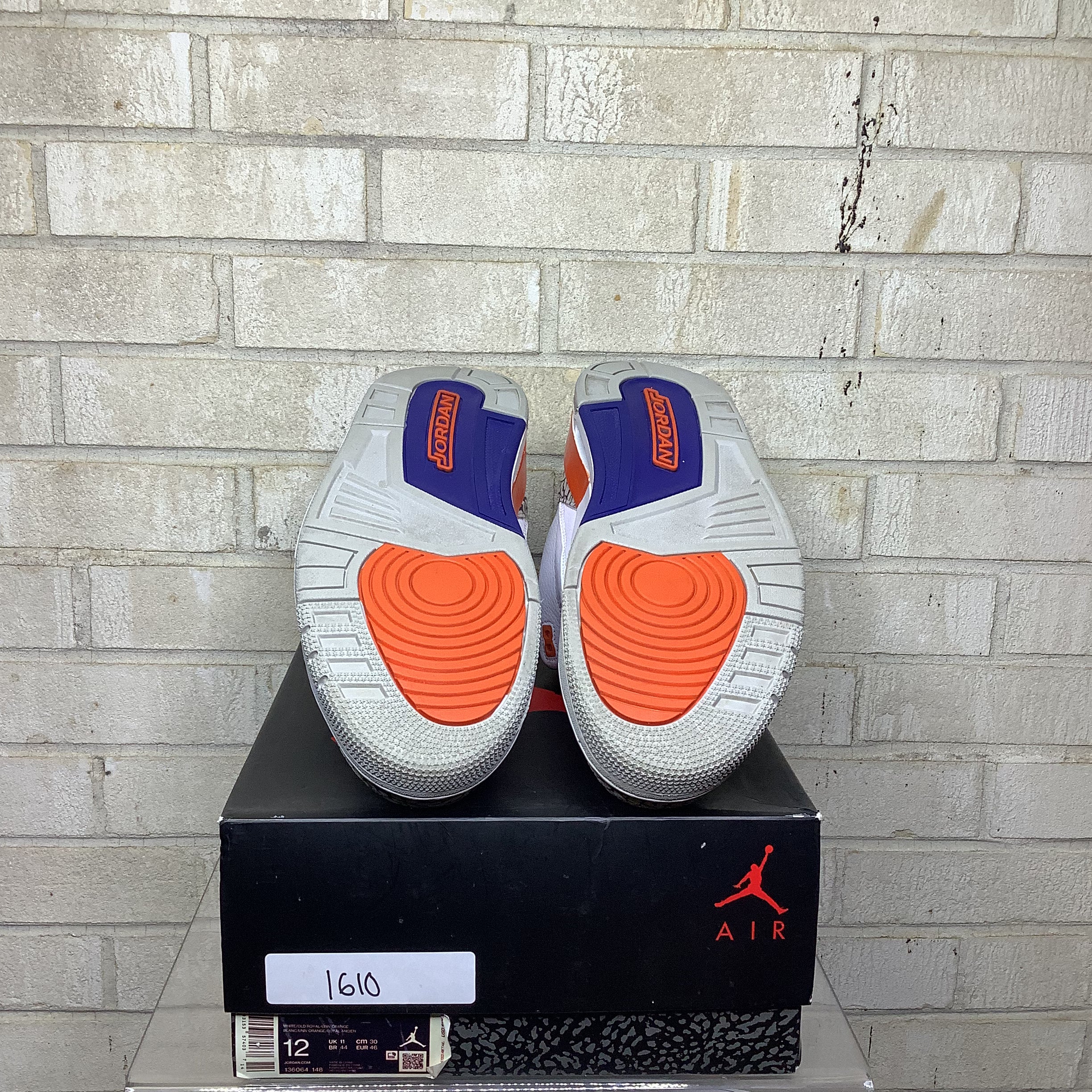 AIR JORDAN 3 KNICKS Men's Basketball Shoes Size 12 - Retro Sneakers for Sports & Streetwear (Style Code: 136064-148) | Perfect for Basketball Games, Gym Workouts and Casual Fashion