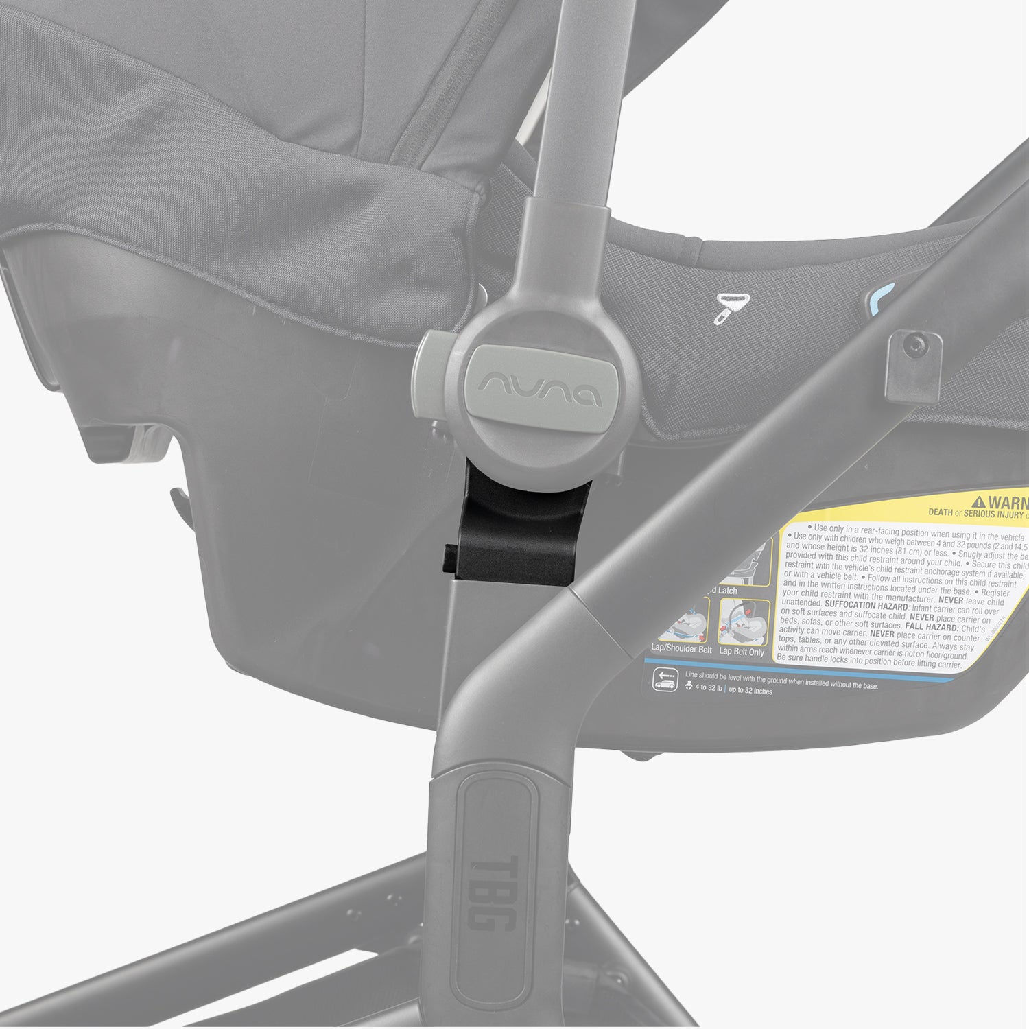 Nuna Car Seat Adapter for Strollers - Universal Infant Car Seat to Stroller Converter - Perfect for Travel, Shopping & Outdoor Adventures with Baby