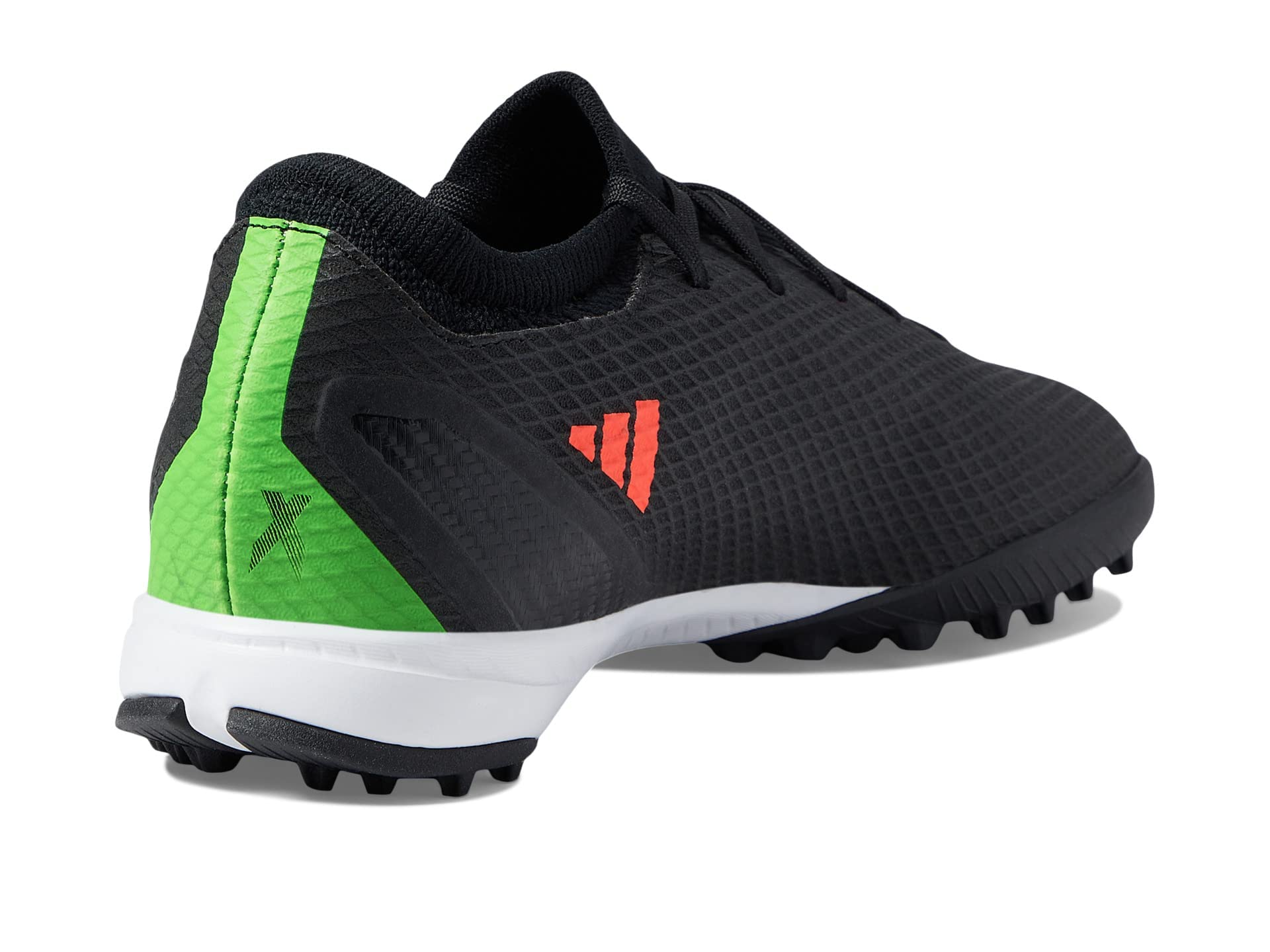 **Adidas Unisex X Speedportal.3 Turf Soccer Cleats - Black/Solar Red/Solar Green - Size 8.5 US Men - Perfect for Artificial Turf & Indoor Soccer Games**