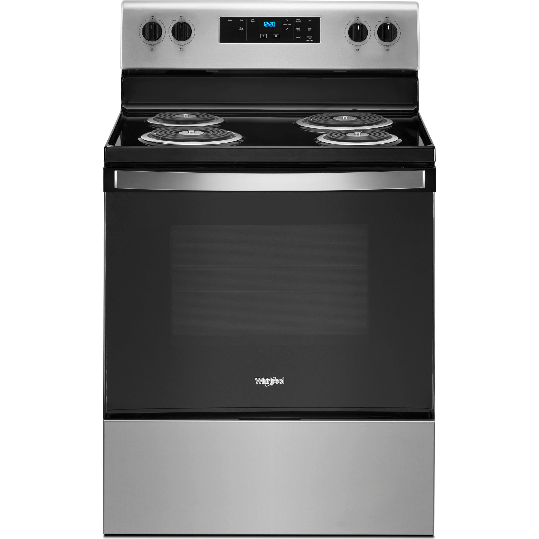 Whirlpool 30 Inch Electric Range with Stainless Steel Finish (Model YWFC315S0JS) - Perfect for Modern Kitchens, Baking & Family Cooking