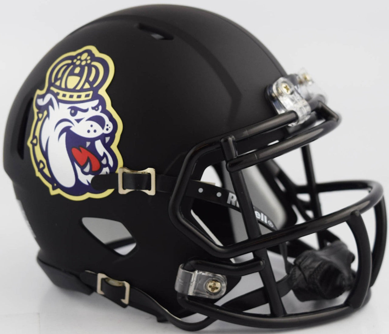 James Madison Dukes Speed Football Mini Helmet - Collectible NCAA Football Memorabilia for Fans & Sports Enthusiasts - Perfect for Display, Gifts, and Game Day Decor