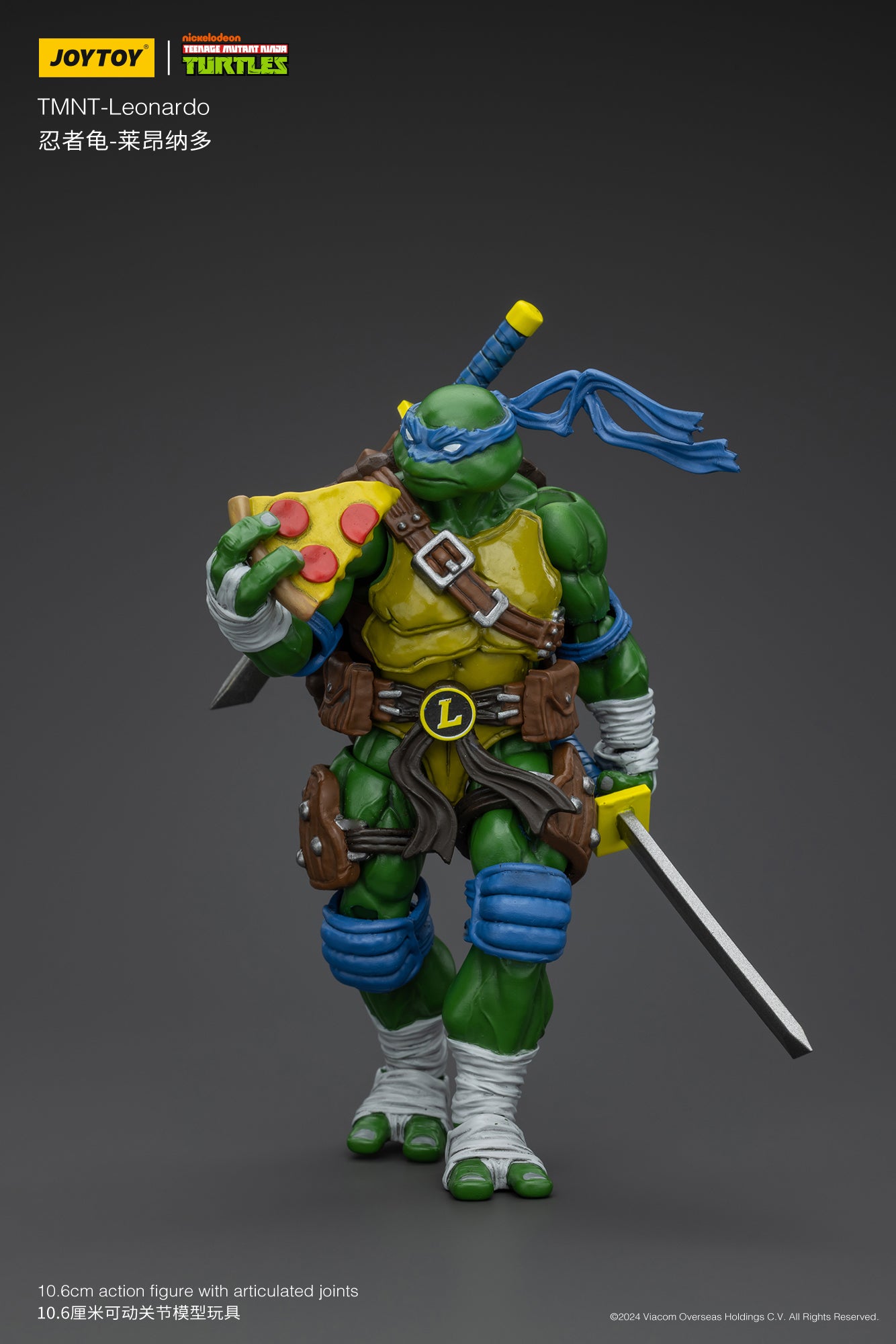 1/18 JOYTOY TMNT Action Figures Set - Michelangelo, Donatello, Leonardo & Raphael (Reissue Version) - Collectible Teenage Mutant Ninja Turtles Toys for Display & Play