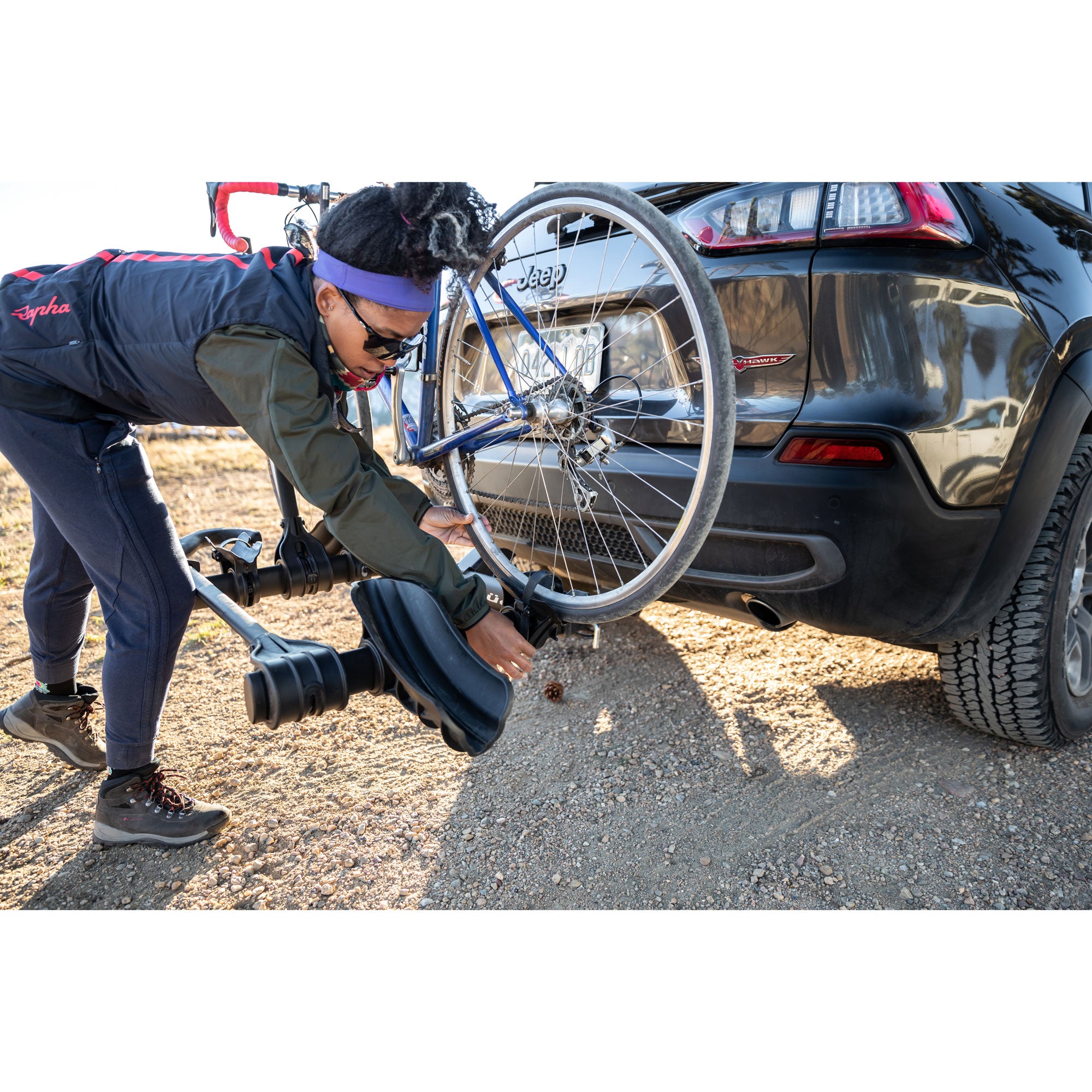 Kuat Transfer V2 1-Bike Hitch Mount Rack - Heavy Duty Bicycle Carrier for Cars, SUVs & Trucks - Perfect for Road Trips, Cycling Adventures & Outdoor Activities