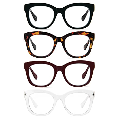 Black/Brown Tortoise/Red/Transparent