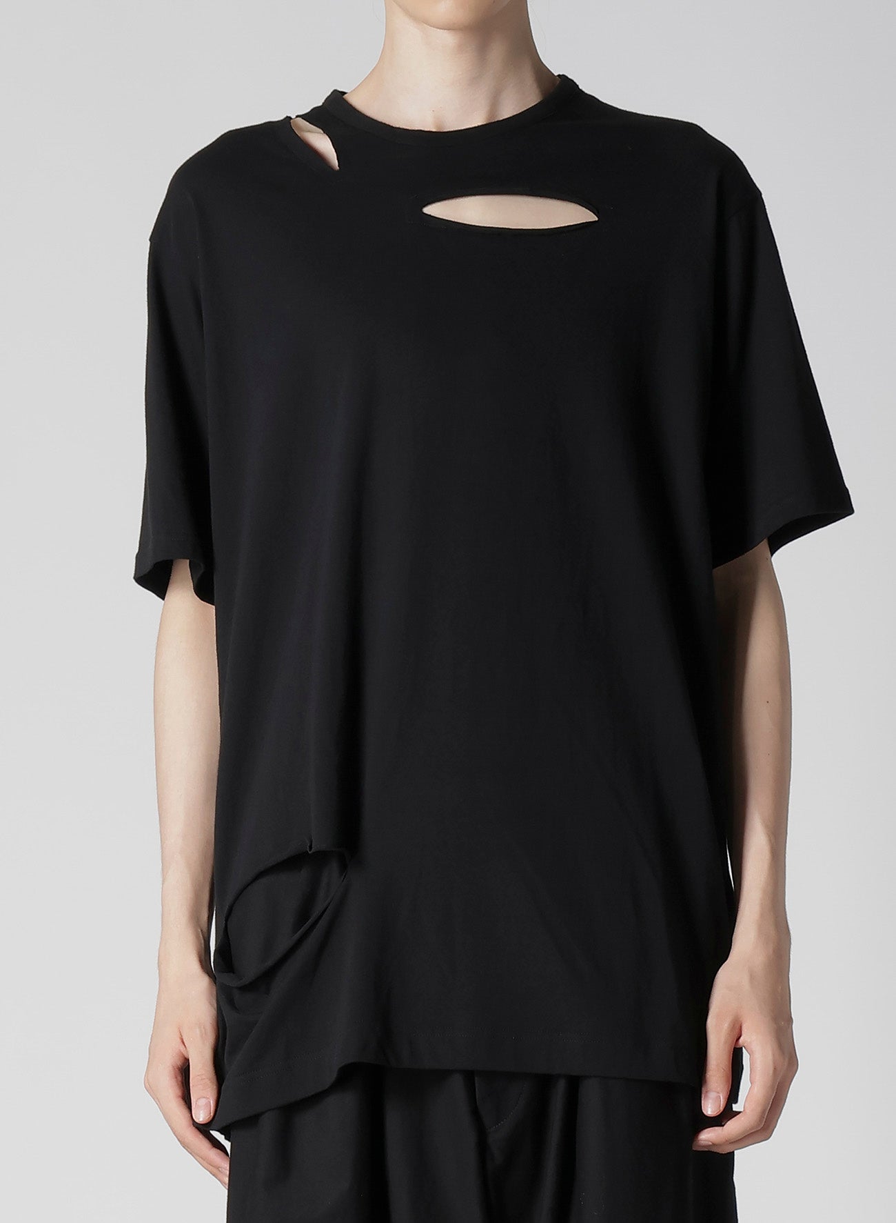 Combed Single Jersey Slit Detail Sleeve T-Shirt for Women - Soft & Comfortable Casual Tee for Everyday Wear, Outings, and Layering