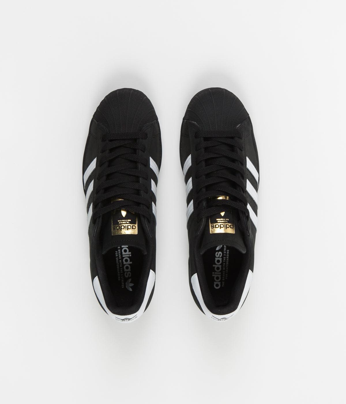 Adidas Superstar ADV Shoes for Men & Women - Core Black / White / Gold Metallic - Classic Sneakers for Casual Wear, Street Style & Everyday Comfort
