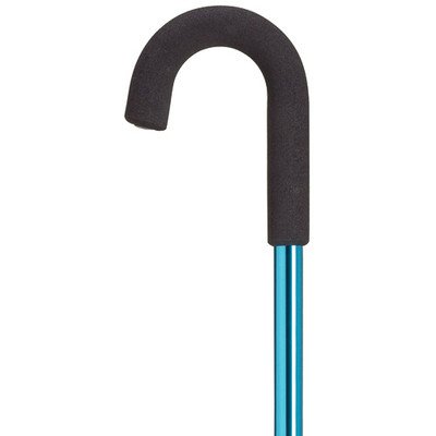 Premium Men's Crook Handle Walking Cane - Lightweight & Durable Mobility Aid in Classic Blue | Ideal for Elderly Support, Injury Recovery & Daily Stability Assistance