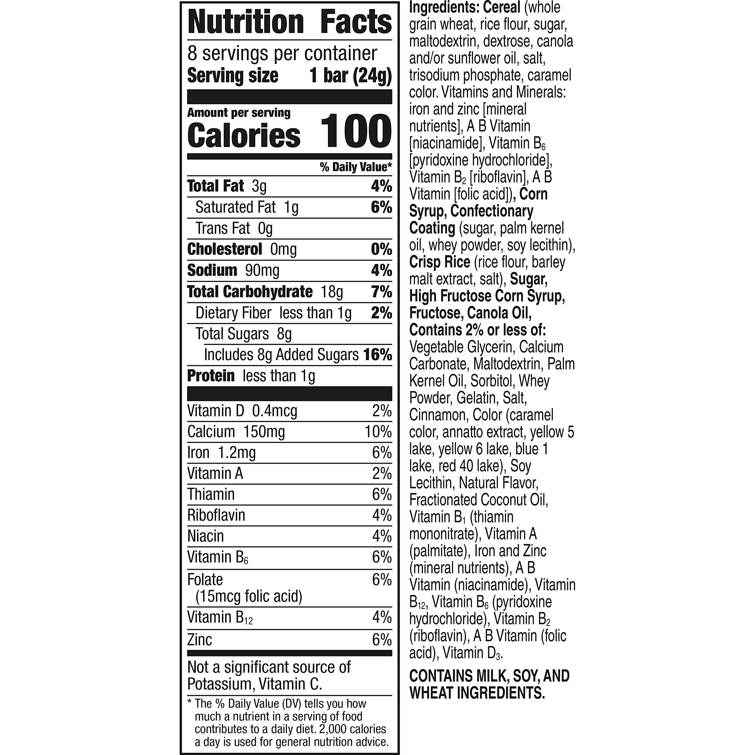 Cinnamon Toast Crunch Cereal Bars - 8 Pack Snacks for Breakfast & On-the-Go