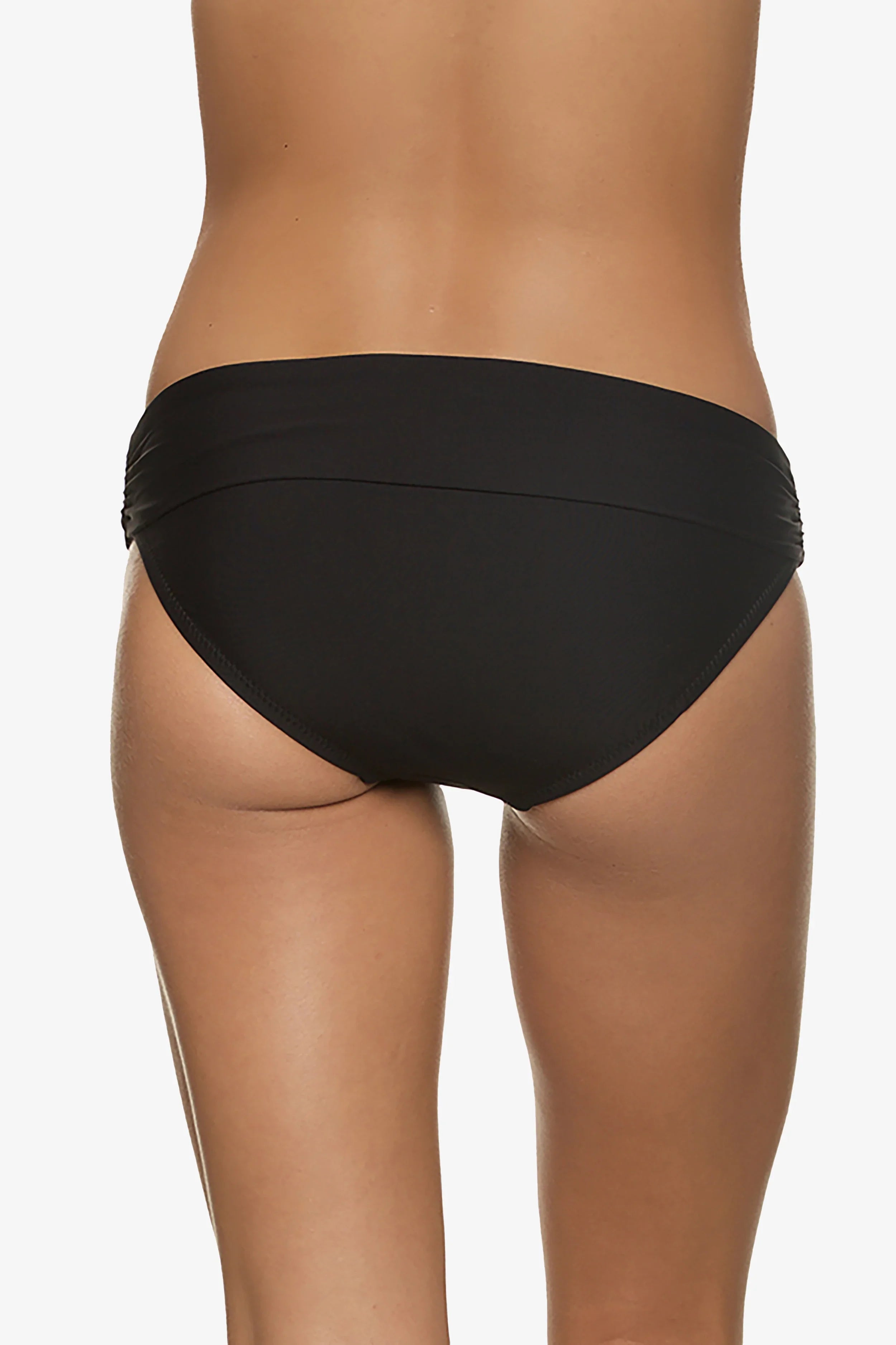 Fold Over Hipster Underwear for Women | Comfortable & Breathable Black Panties | Perfect for Yoga, Lounge & Everyday Wear