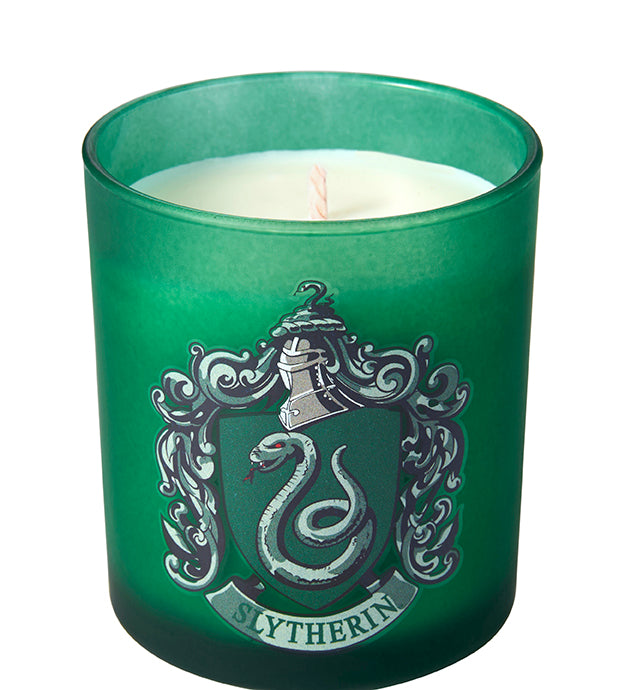 Harry Potter Slytherin Scented Glass Candle - Green Apple & Cedar Fragrance for Home Decor, Gifts & Cozy Reading Nights