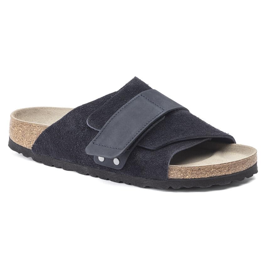Birkenstock Kyoto Sandals for Women - Comfortable Cork Footbed, Midnight Blue Suede, Size 39 (US 8-8.5) | Perfect for Casual Wear, Office, and Travel