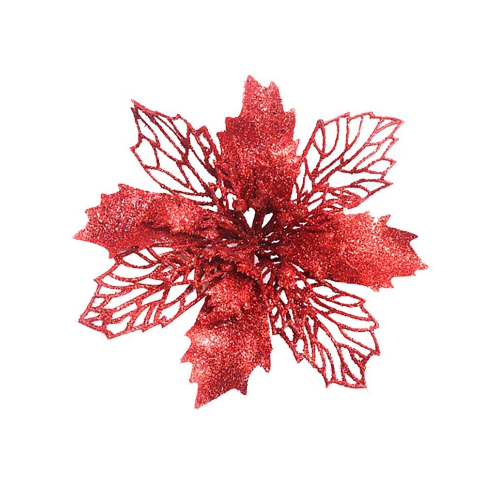 10Pcs Wildflower Baby Shower Decorations - Christmas Simulation Tree Ornaments for Xmas Tree, Home & Outdoor Fake Plants Decor - Perfect for Baby Showers, Holiday Parties and Seasonal Home Decoration