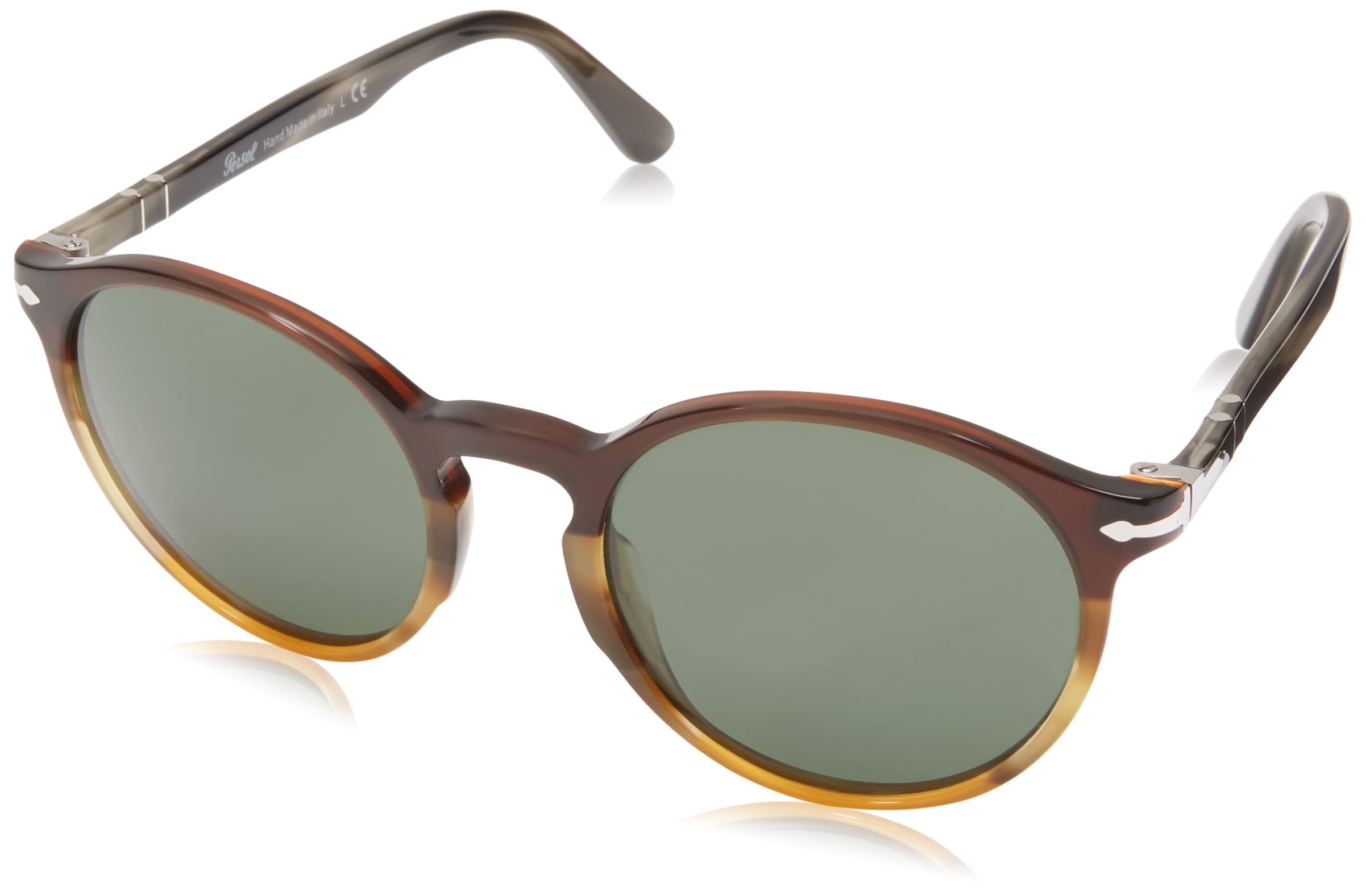Persol PO3171S Panto Sunglasses for Men & Women – Classic Retro Style UV Protection – Perfect for Driving, Travel & Outdoor Activities
