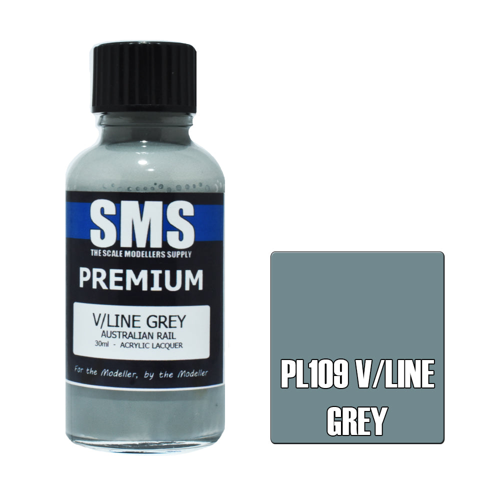 Premium V/Line Grey Acrylic Lacquer Airbrush Paint - 30ml for Scale Modelers | High-Quality Hobby Paint for Miniatures, Warhammer, and DIY Crafts