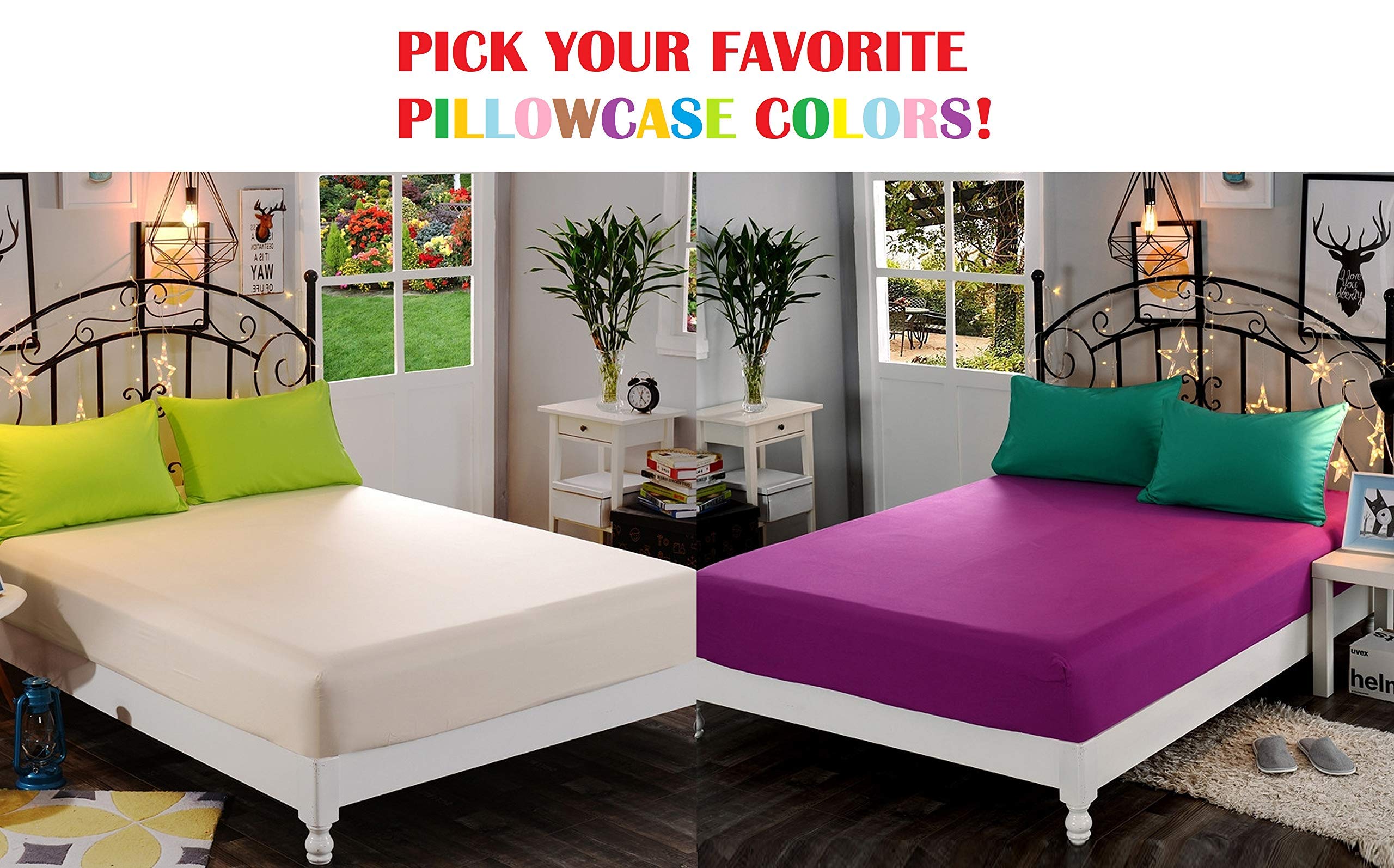 Premium 4-Piece Full XL Sheet Set - 100% Cotton Luxury Hotel Bed Sheets - Ultra Soft & Breathable Cooling Sheets - 18