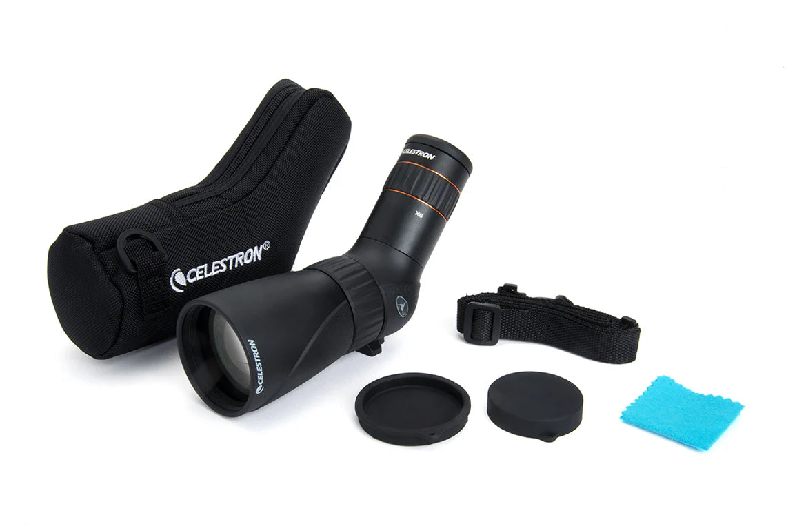 HUMMINGBIRD 9 27-56X Angled Zoom Spotting Scope for Bird Watching, Hunting & Wildlife Observation - HD Optics for Outdoor Adventures