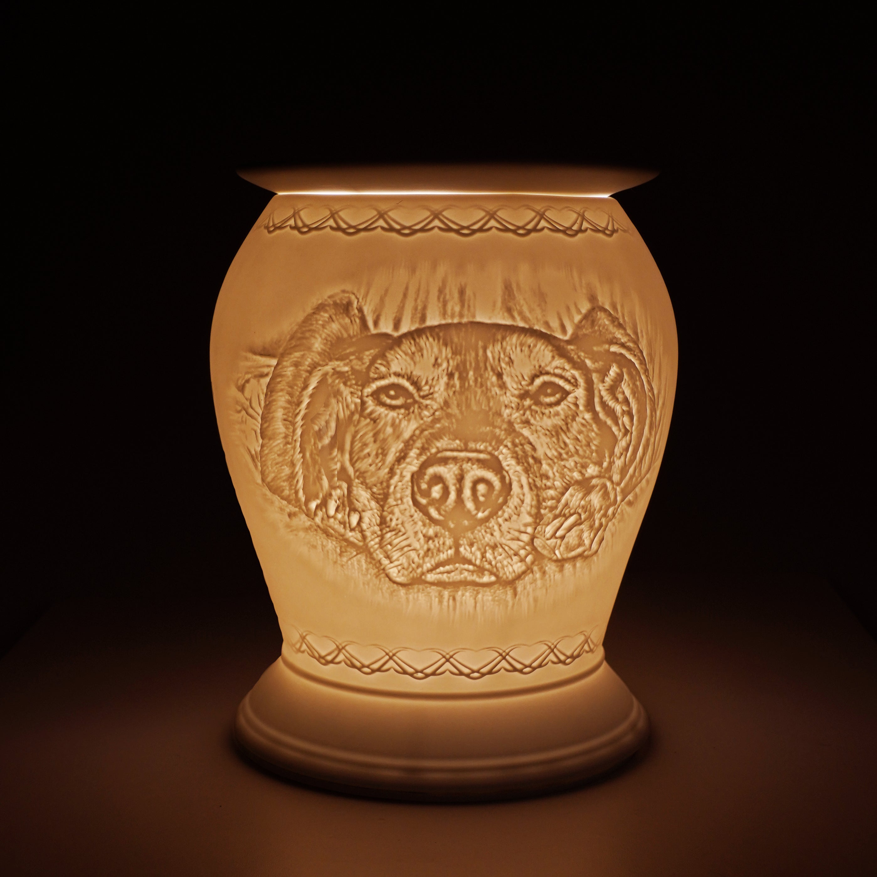 Cello Electric Wax Warmer - Porcelain Barrel Design for Home Aromatherapy, Perfect for Living Room, Bedroom, and Office Use - Dog Lover Gift Idea