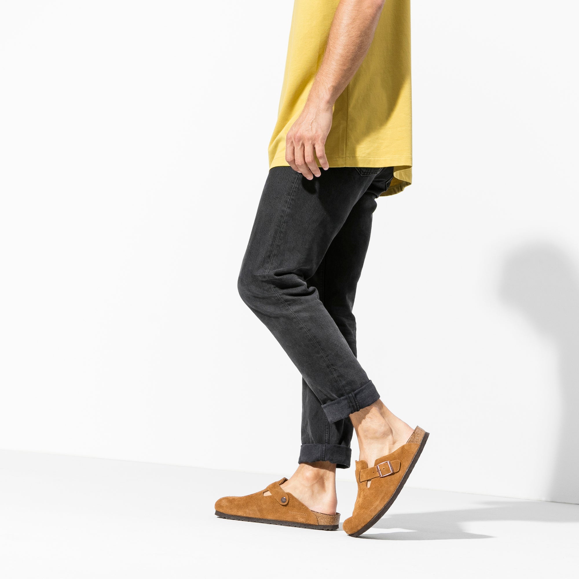 Birkenstock Boston Soft Footbed Suede Leather Clog in Mink | Comfortable Unisex House Shoes for Men & Women | Perfect for Home, Office & Casual Wear