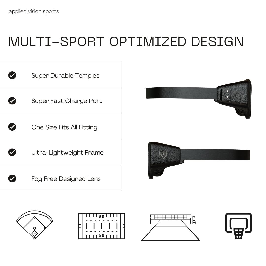 Vision Training Strobe Glasses for Sports Reaction Training – Improve Reflexes & Hand-Eye Coordination – Perfect for Baseball, Boxing, Tennis & Esports Practice