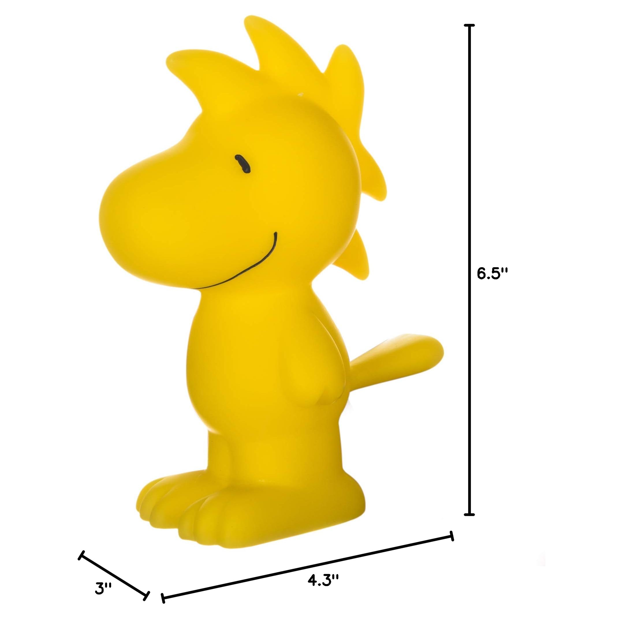 Charlie Brown Woodstock Vinyl Squeaker Dog Toy - Durable Squeaky Chew Toy for Aggressive Chewers | Fun Yellow Pet Toy for Small, Medium & Large Dogs | Perfect for Playtime, Training & Interactive Bonding