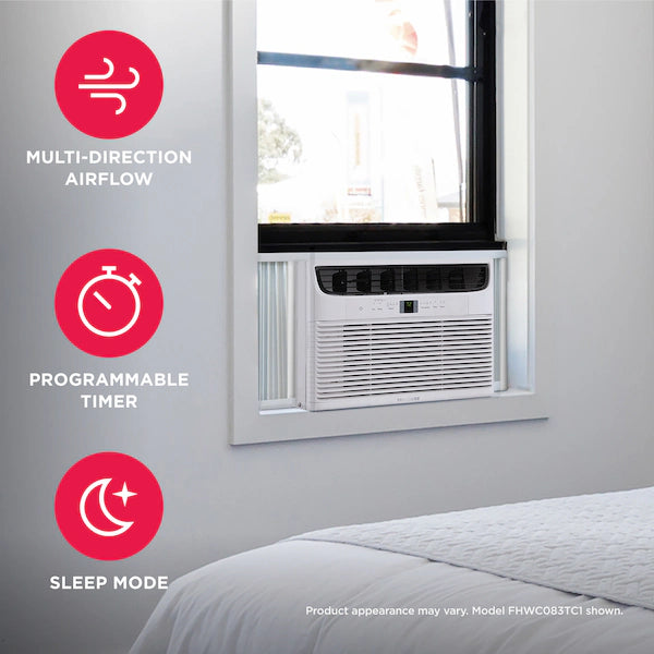 Frigidaire FHWC103TC1 10,000 BTU White Window Air Conditioner - Cool & Quiet for Bedroom, Living Room, Office & Small Spaces