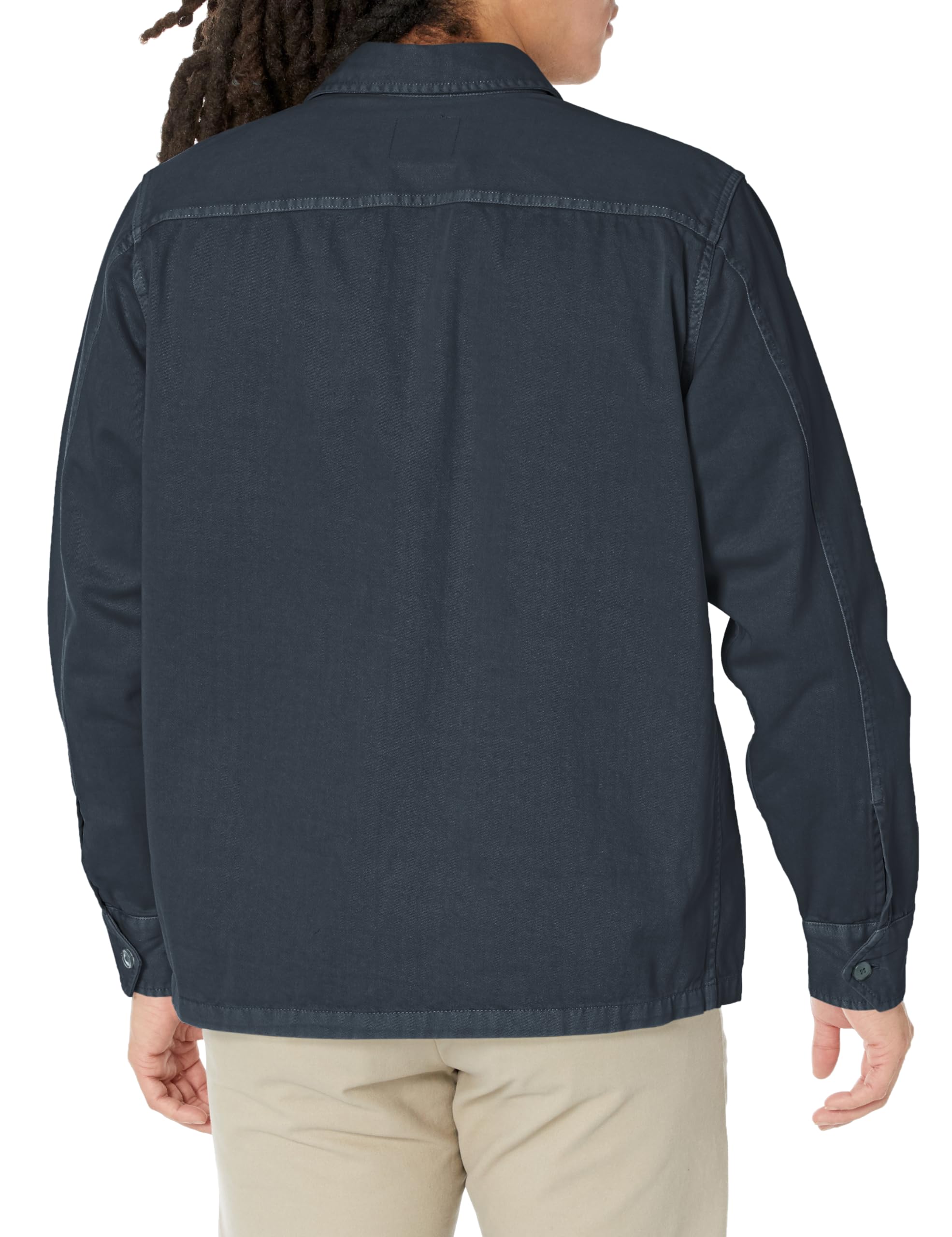 BOSS Men's Front Pocket Button Twill Over Shirt - Casual Layering Shirt for Work, Outdoor & Everyday Wear