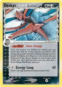 Deoxys Delta Species Attack Forme Pokemon Card - HP 3/110 - Rare Collectible for Battles & Trading