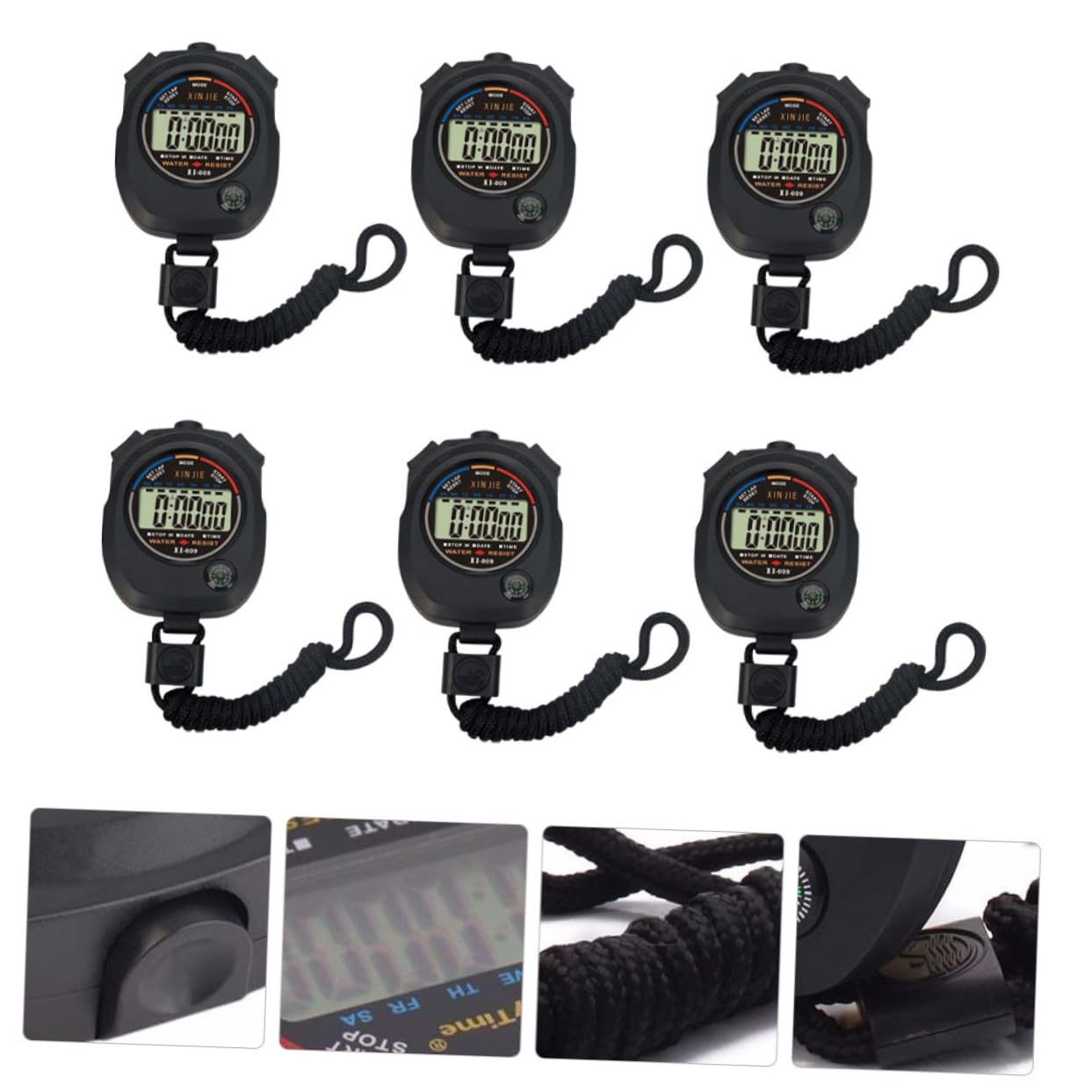 Balacoo 24-Pack Digital Stopwatch Timer - Waterproof Sports Stopwatch with Countdown Function for Workout, Fitness, Swimming & Track Events - Perfect for Coaches, Athletes & Gym Training