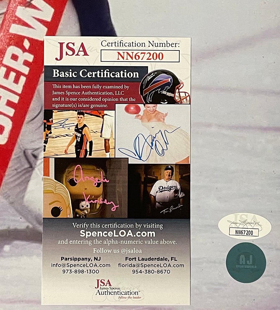Grant Fuhr Autographed Edmonton Oilers 16x20 Hockey Photo with JSA COA - Perfect for Hockey Memorabilia Collections, Man Cave Decor, and Sports Fan Gifts