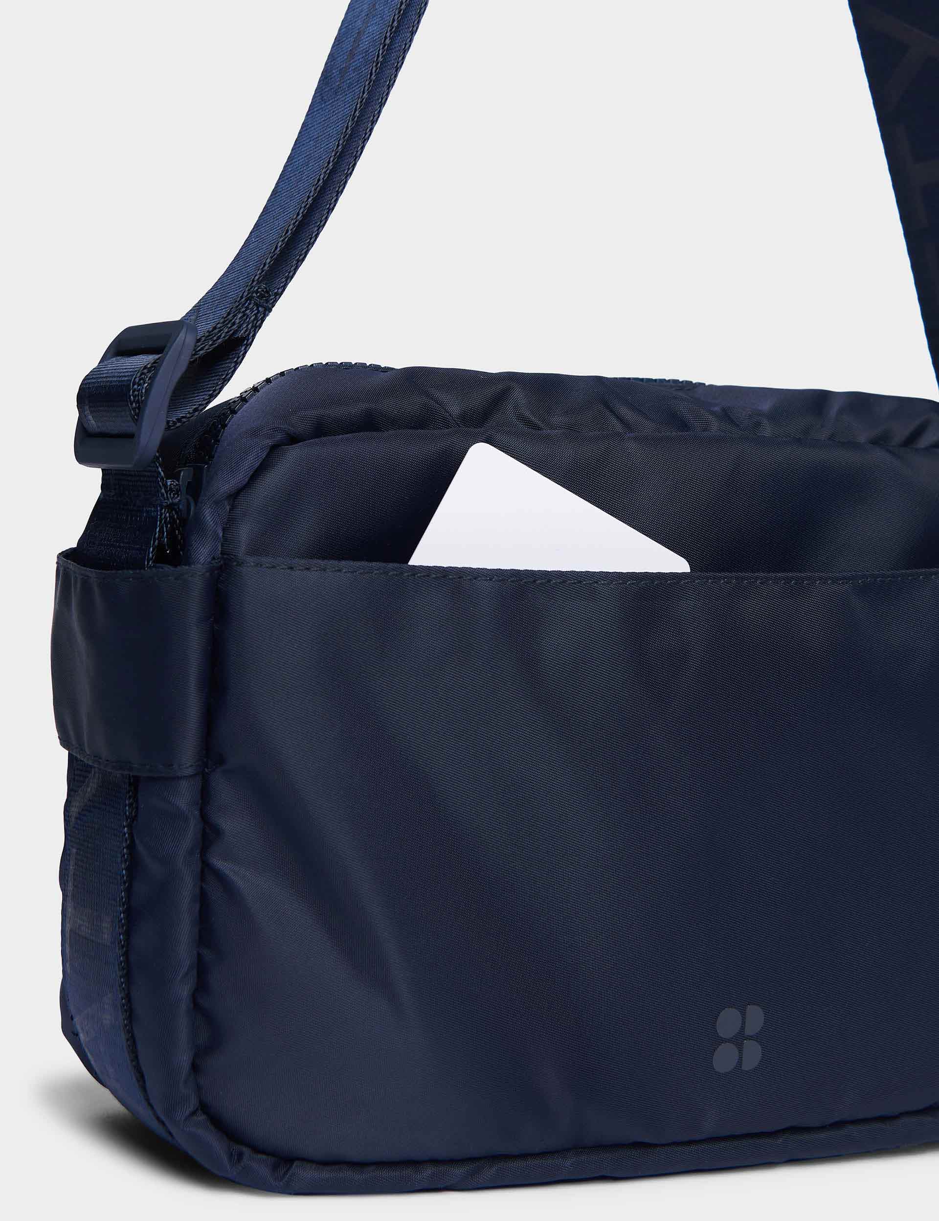 Motion Travel Crossbody Bag - Navy Blue Waterproof & Anti-Theft - Perfect for Travel, Commuting & Shopping