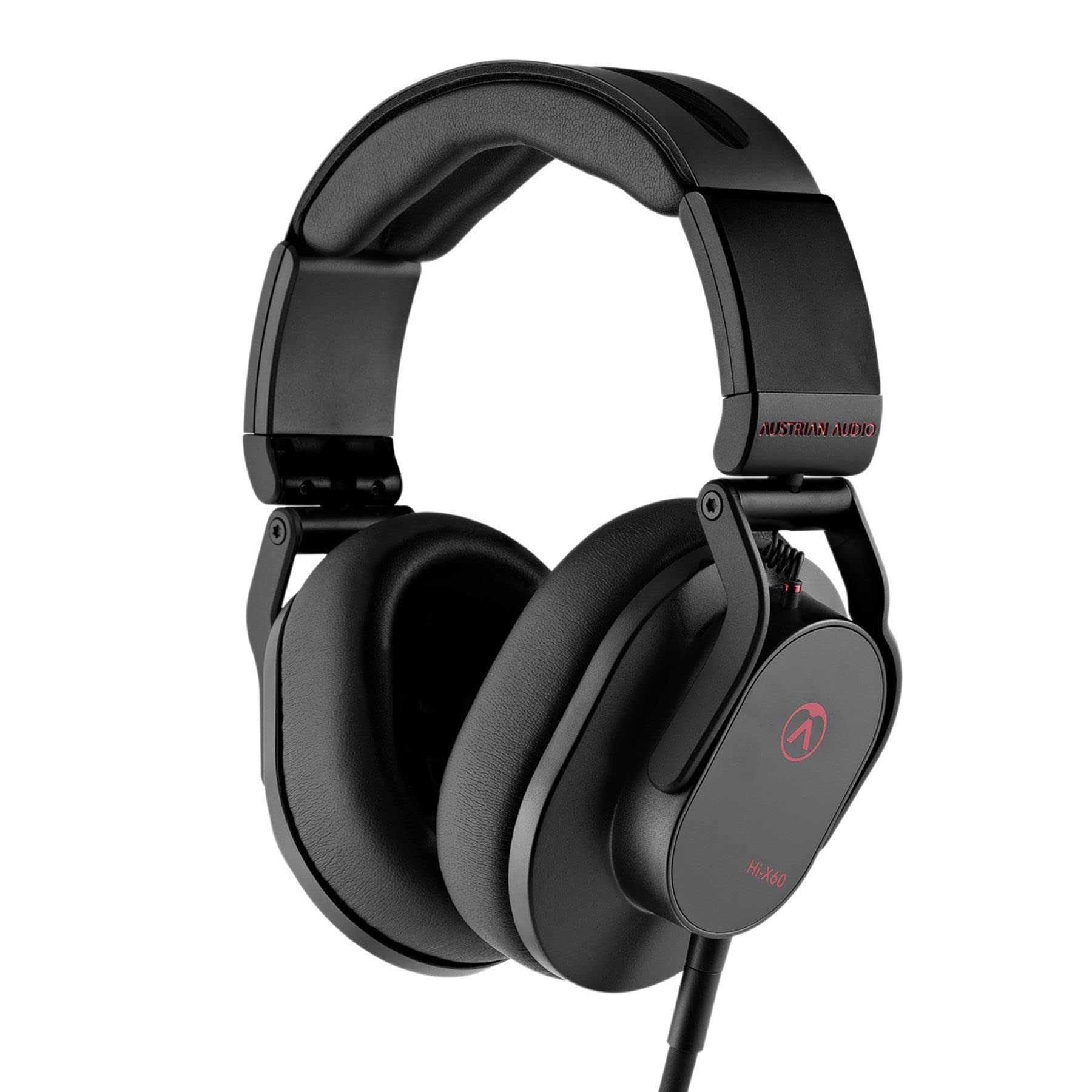 Austrian Audio Hi-X60 Professional Studio Headphones Bundle with 10ft Extension Cable - Premium Over-Ear Headphones for Music Production, Recording & Gaming