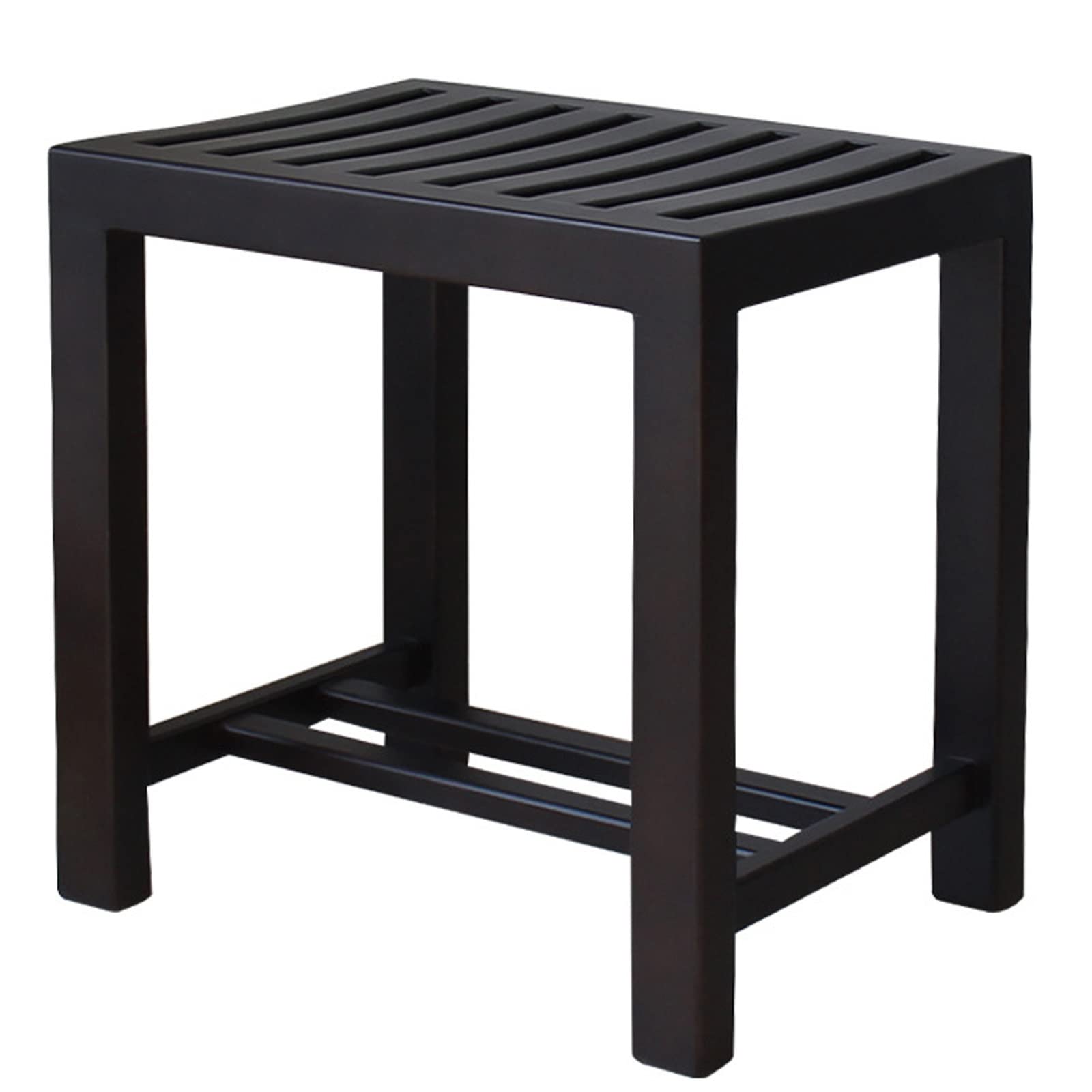 Non-Slip Wooden Shower Bench - 44x33x44.5cm Bathroom Stool for Adults, Spa Bathtub Chair, Durable Shoe Changing Stool for Living Room, Bedroom & Kitchen - Perfect for Relaxing Baths and Home Organization