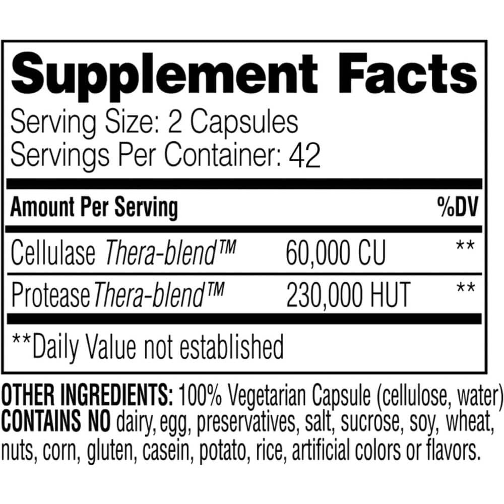 Enzymedica Candidase Capsules - Powerful Digestive Enzyme Supplement for Gut Health & Candida Support - Ideal for Digestive Comfort After Meals & Travel