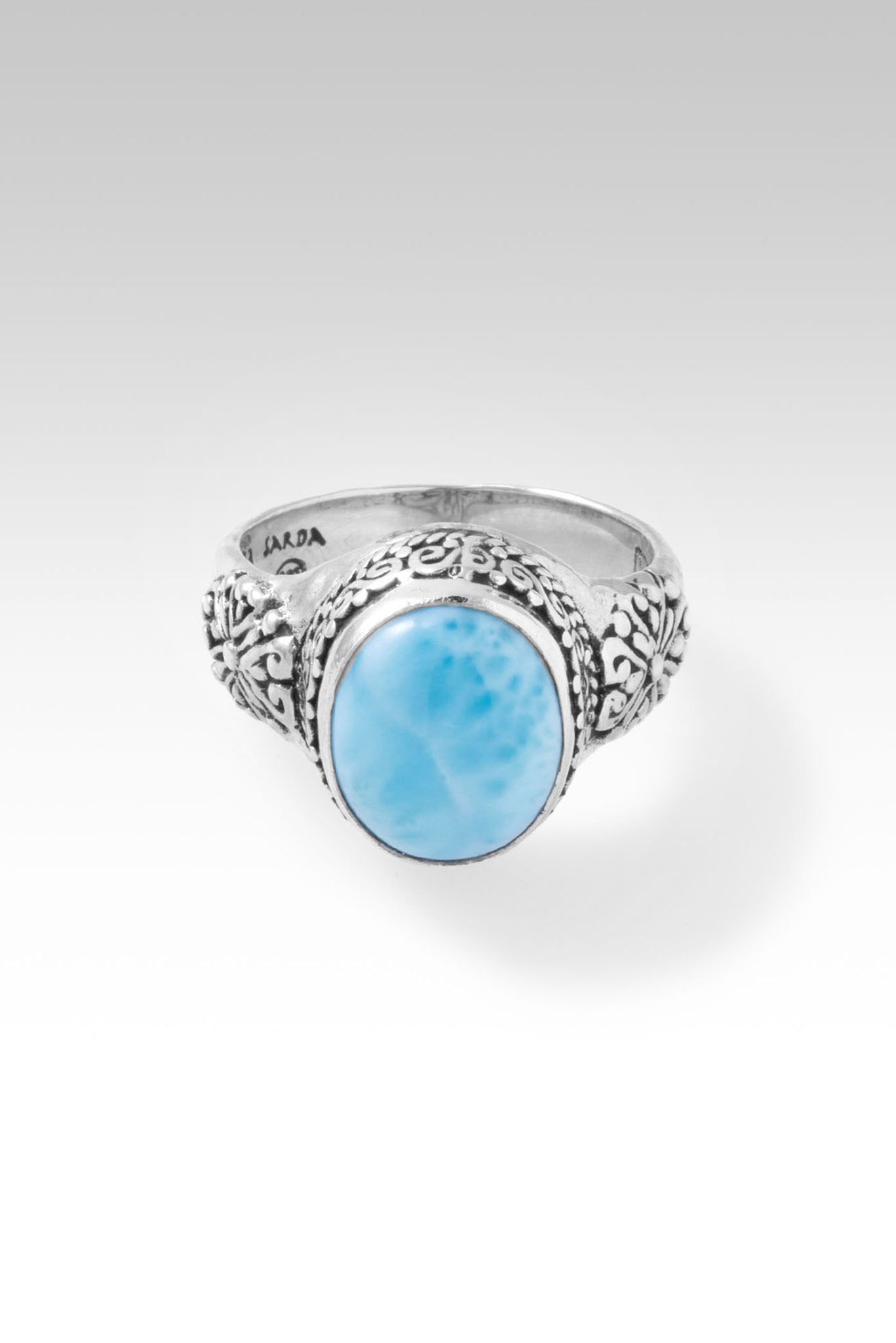 Honest Community Ring™ in Larimar - Genuine Larimar Sterling Silver Ring for Women, Handmade Boho Jewelry | Perfect for Gifts, Weddings & Everyday Wear