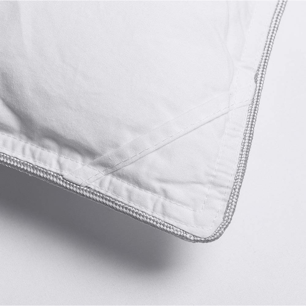 Premium King Size Feather & Down Comforter - All Seasons White Duvet Insert with 100% Cotton Shell & 8 Tabs | Ultra Soft Bedding for Master Bedroom, Guest Room & Luxury Hotels (King, White)